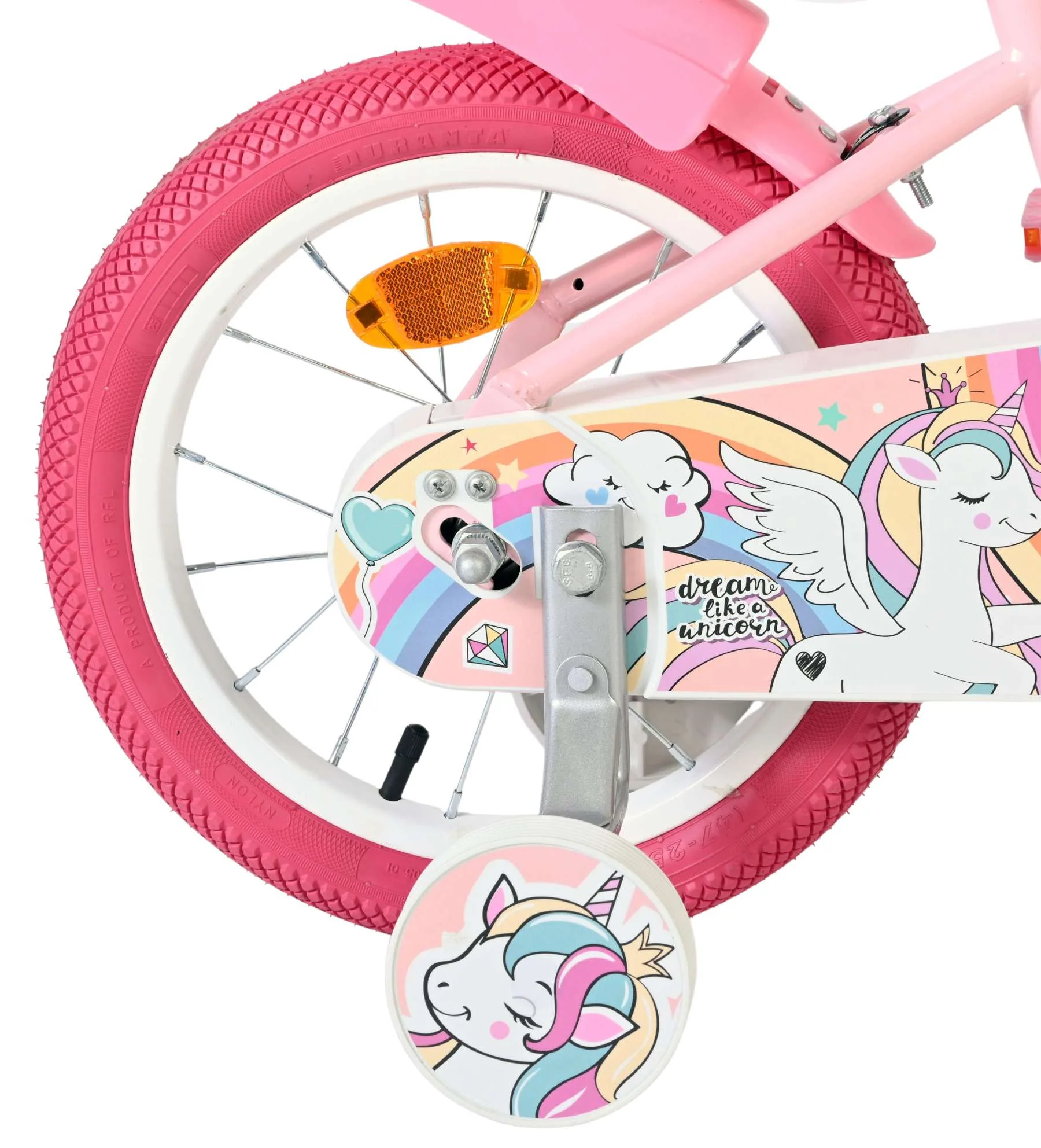 Volare Unicorn Kinderfiets - Meisjes - 14 inch - Roze - Image 2