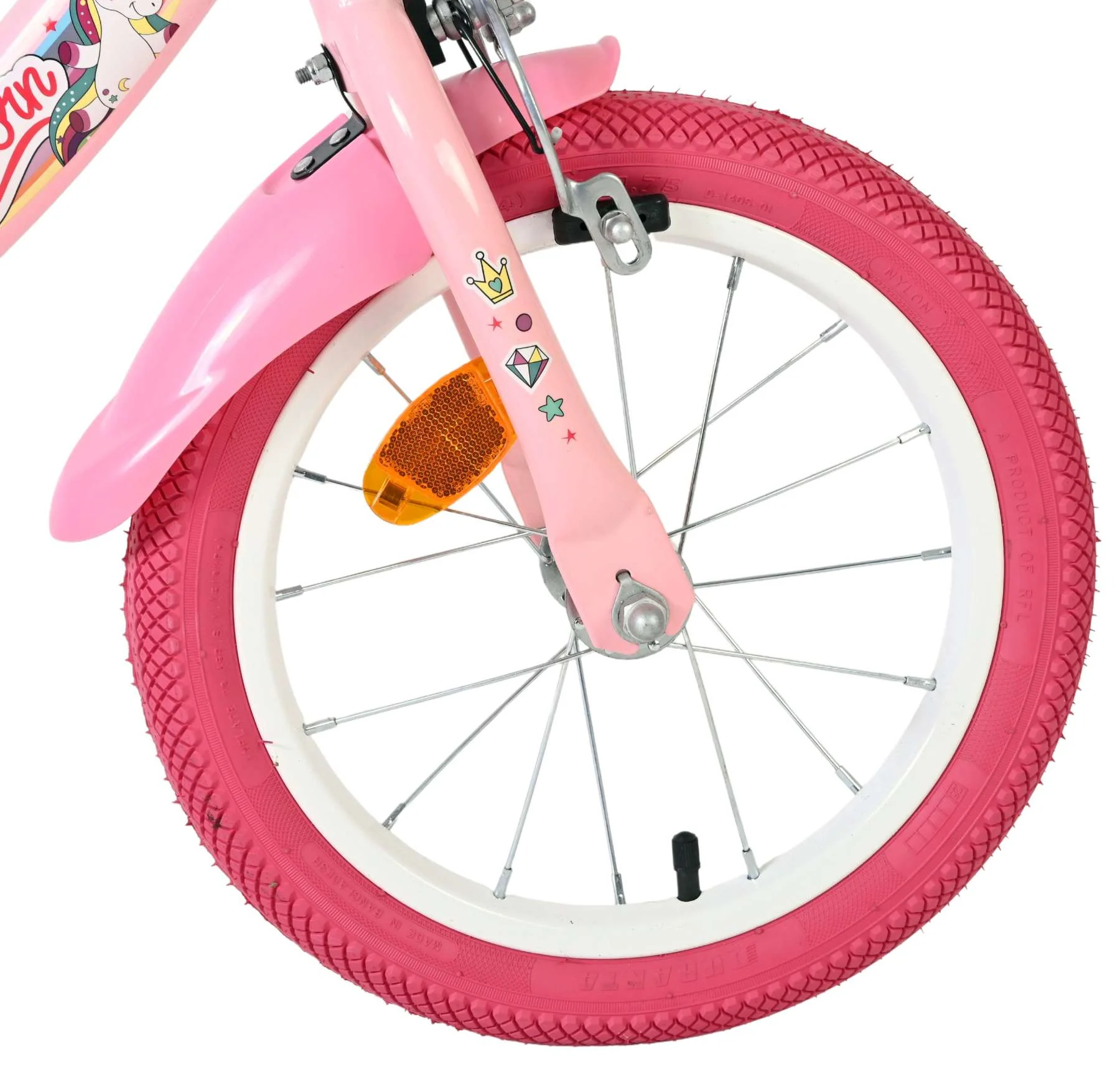 Volare Unicorn Kinderfiets - Meisjes - 14 inch - Roze - Image 3