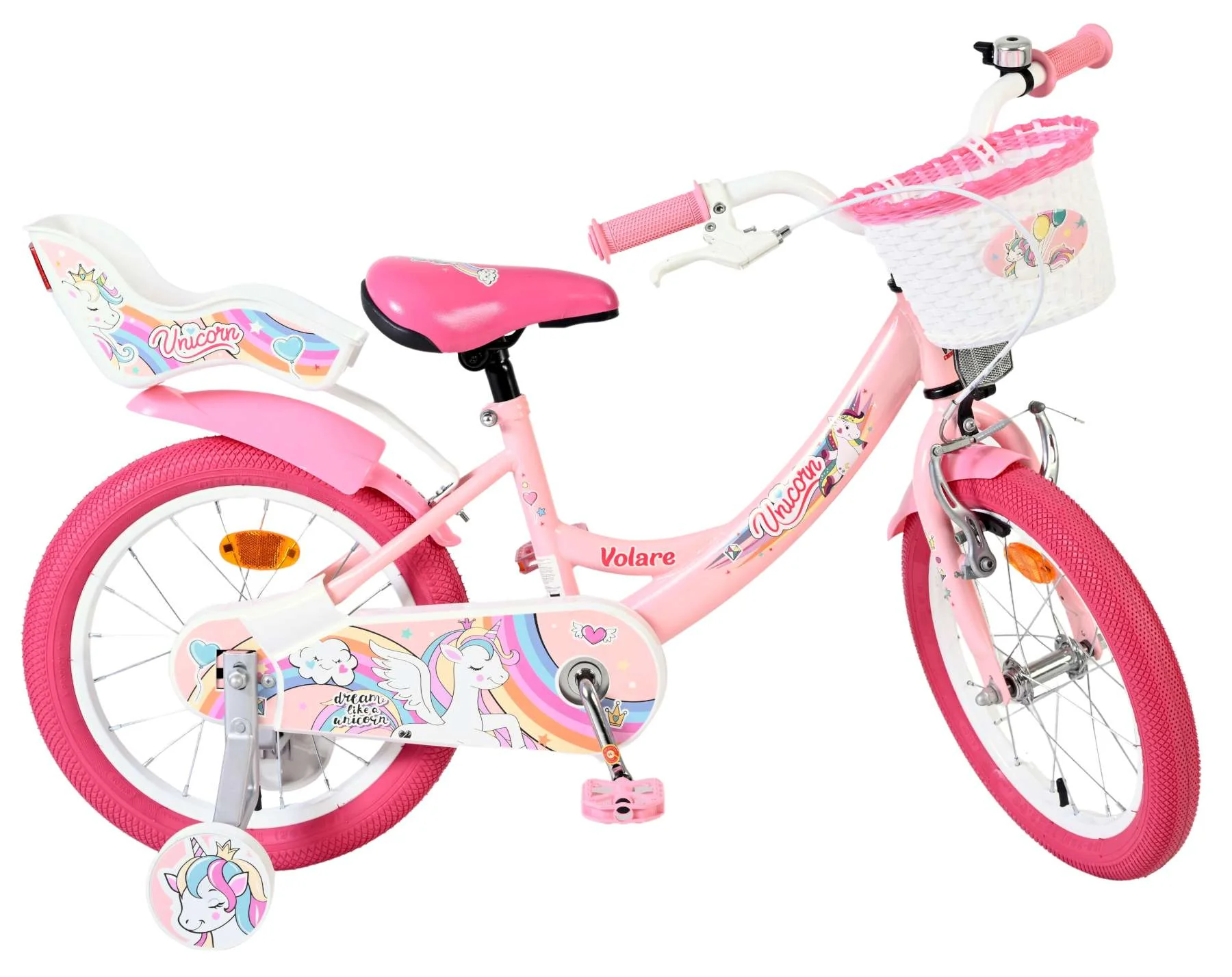 Volare Unicorn Kinderfiets - Meisjes - 16 inch - Roze - Image 10