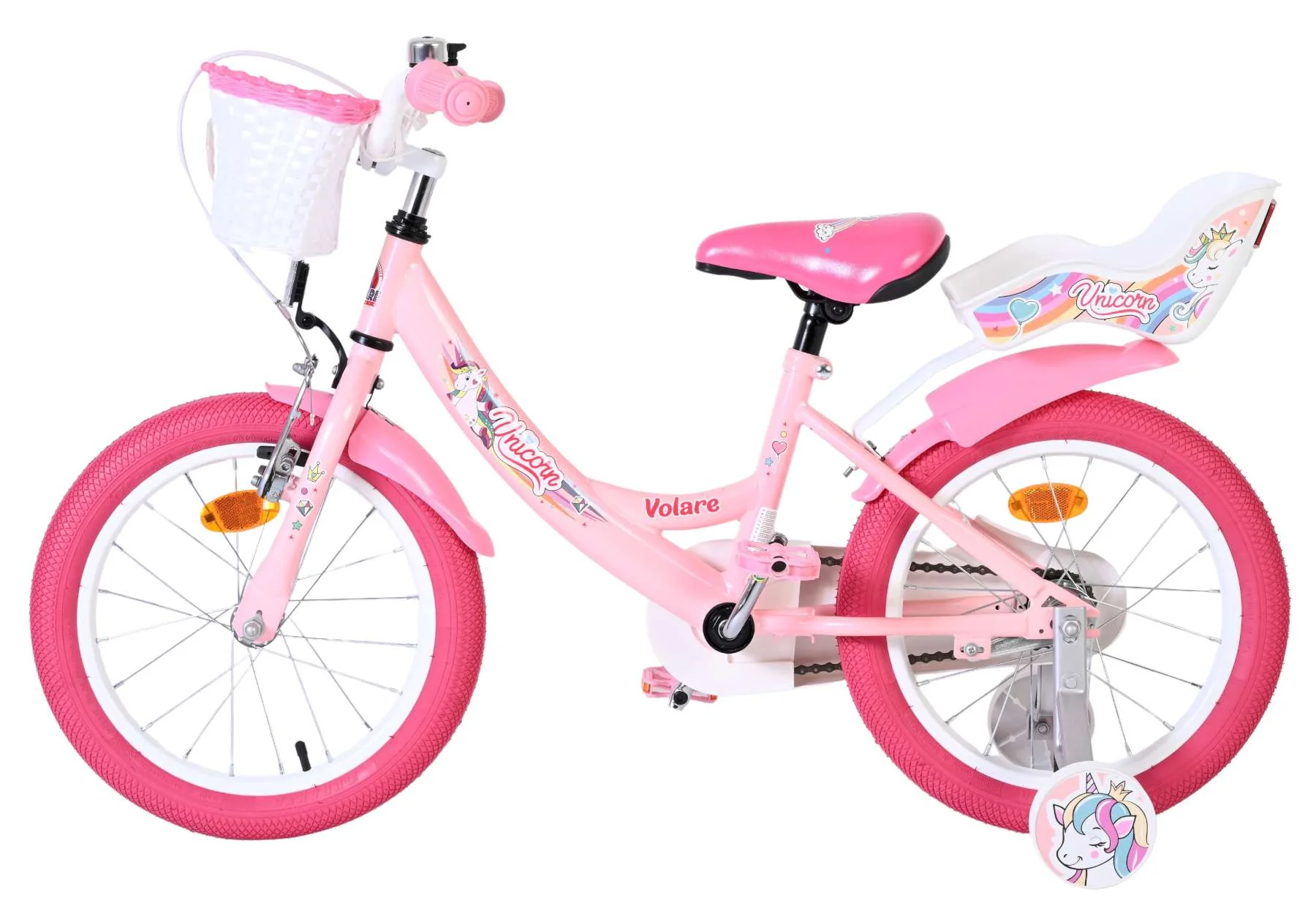 Volare Unicorn Kinderfiets - Meisjes - 16 inch - Roze - Image 7