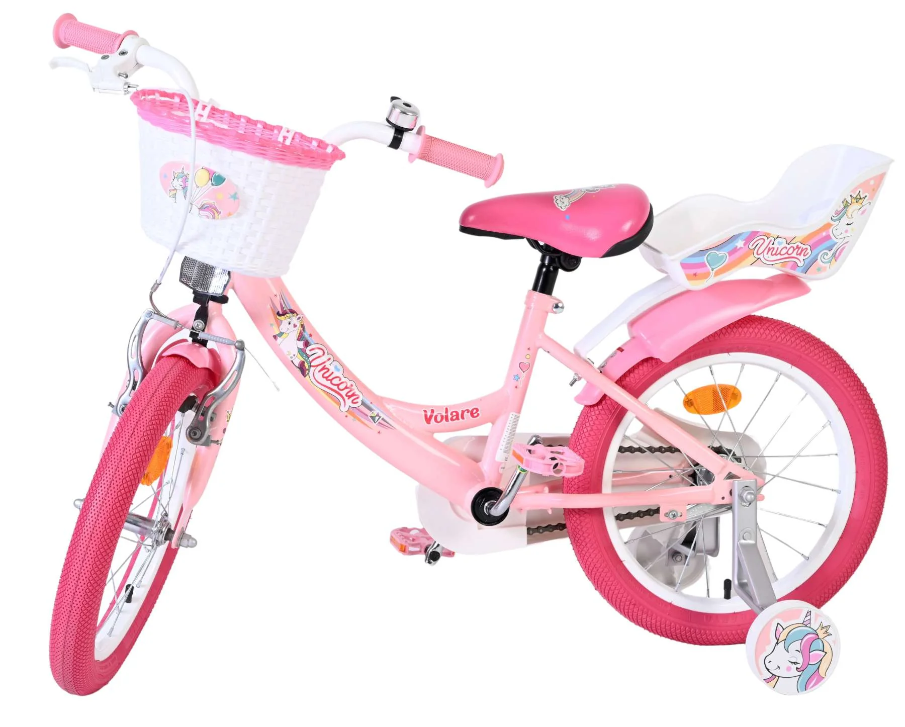 Volare Unicorn Kinderfiets - Meisjes - 16 inch - Roze - Image 8