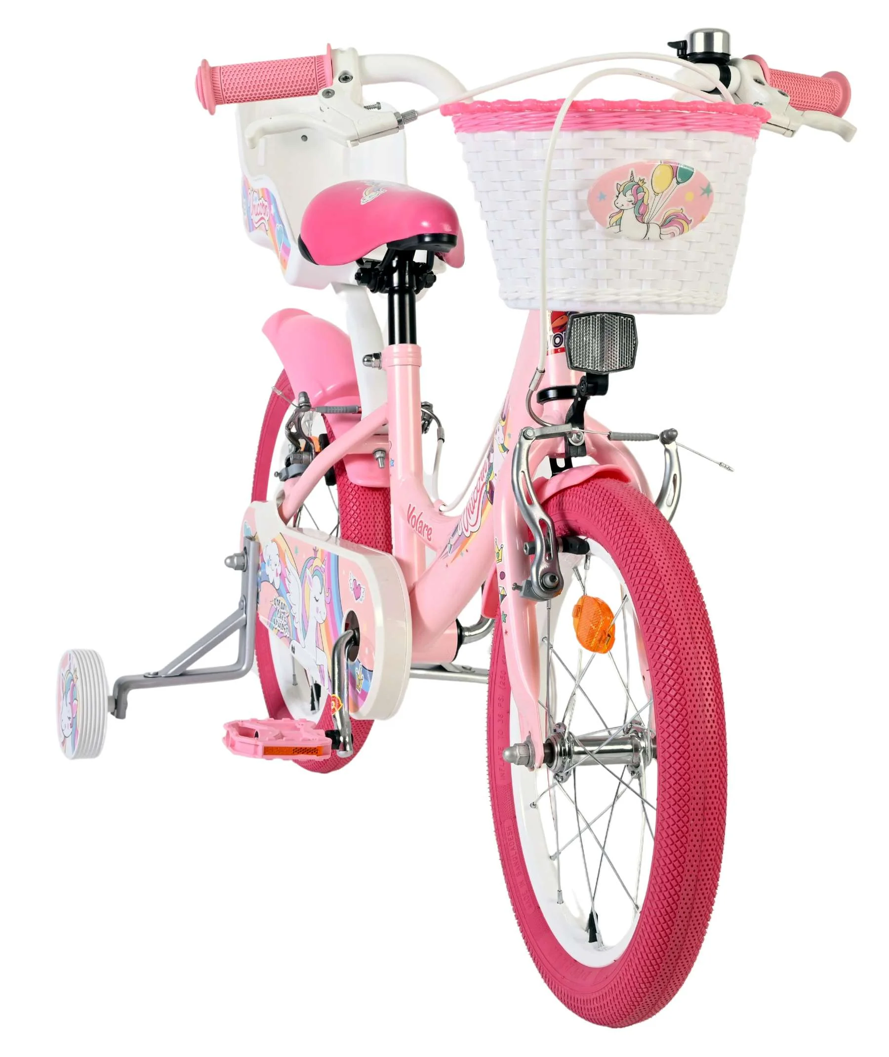 Volare Unicorn Kinderfiets - Meisjes - 16 inch - Roze - Twee Handremmen - Image 5