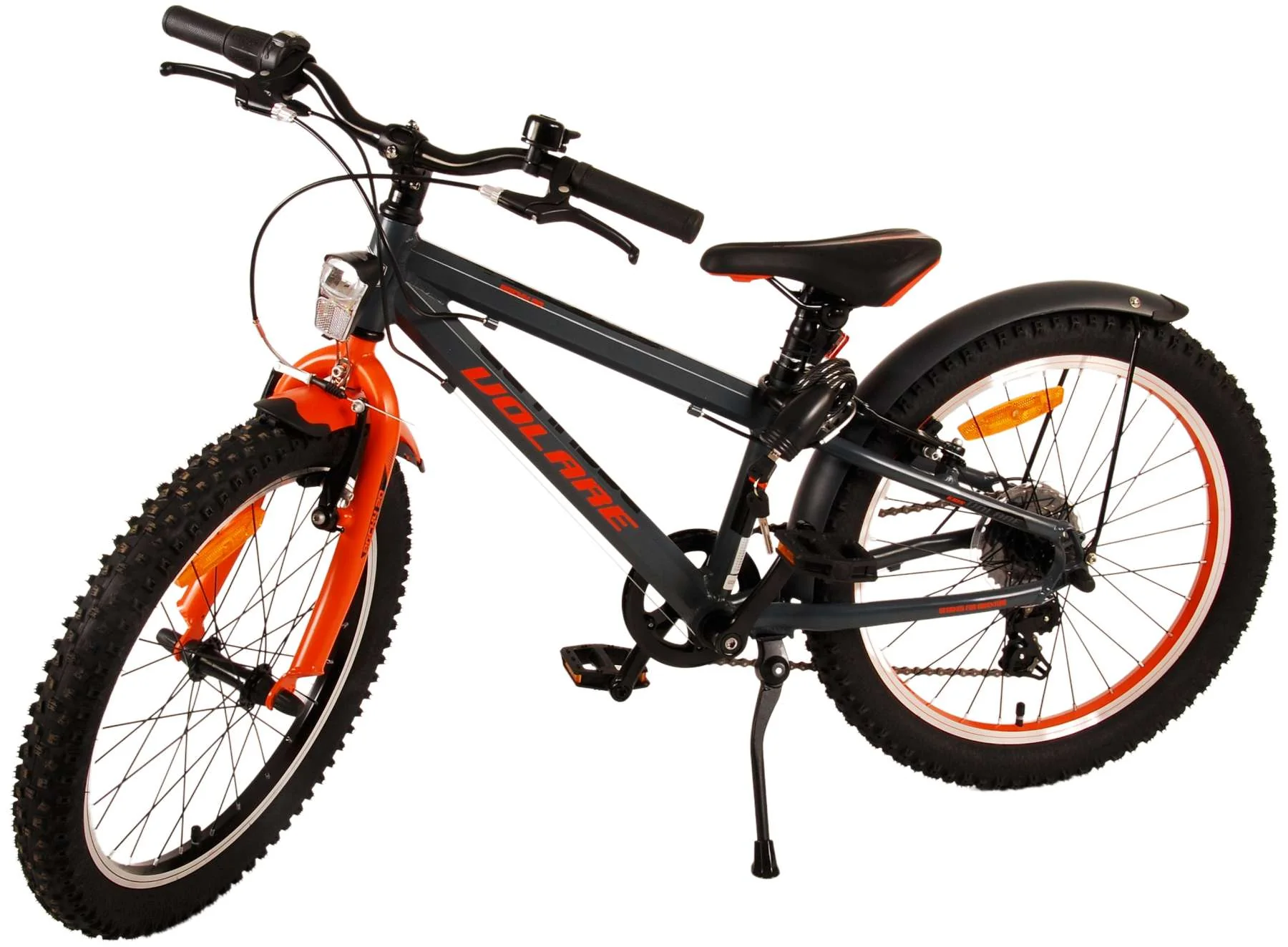 Volare Rocky Kinderfiets - 20 inch - Grijs Oranje - 6 speed - Prime Collection - Image 13