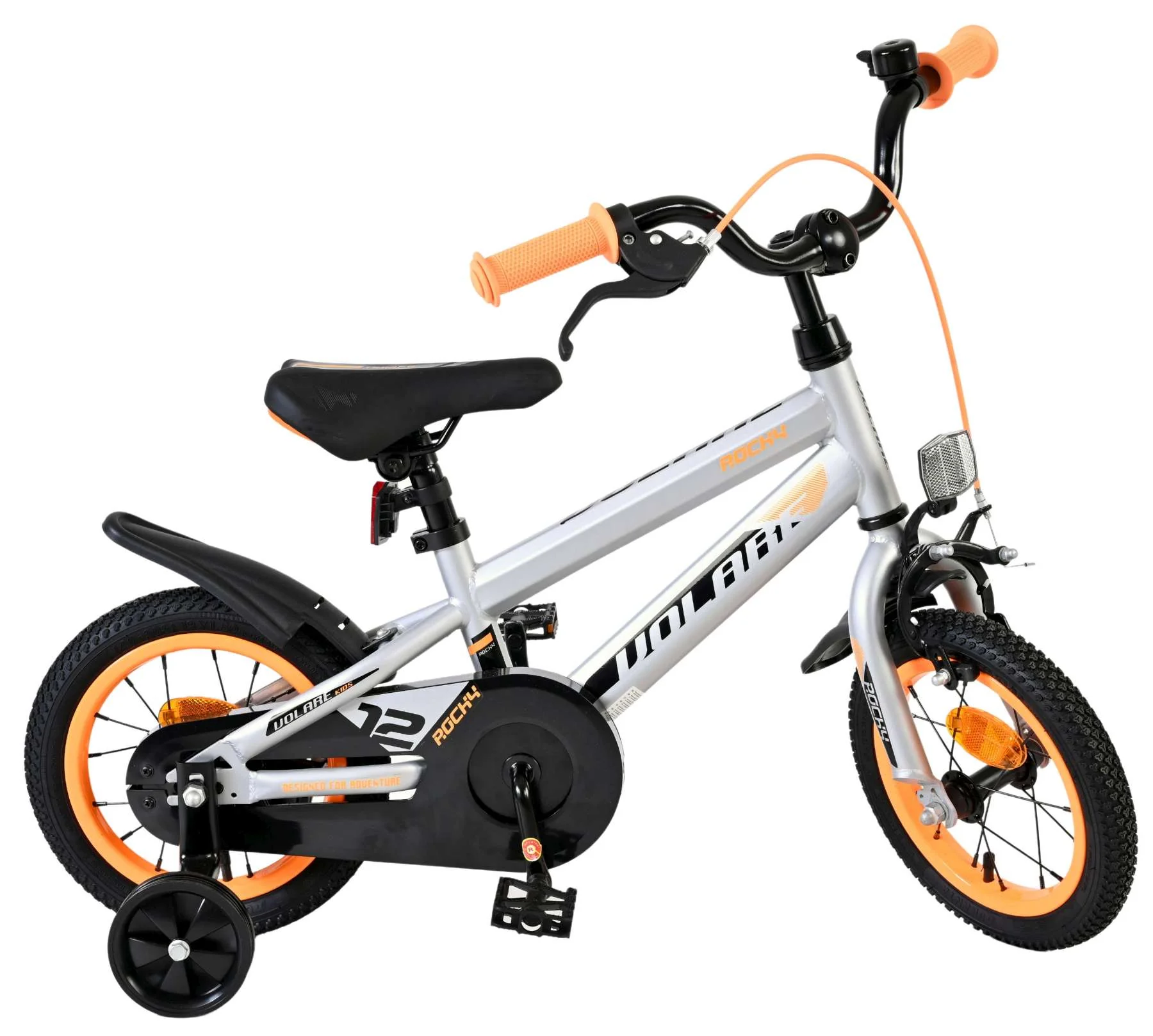 Volare Rocky Kinderfiets - Jongens - 12 inch - Grijs - Image 10