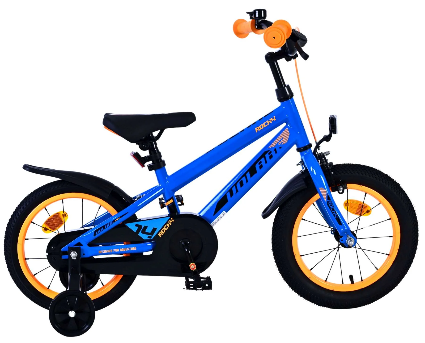 Volare Rocky Kinderfiets - Jongens - 14 inch - Blauw OUTLET