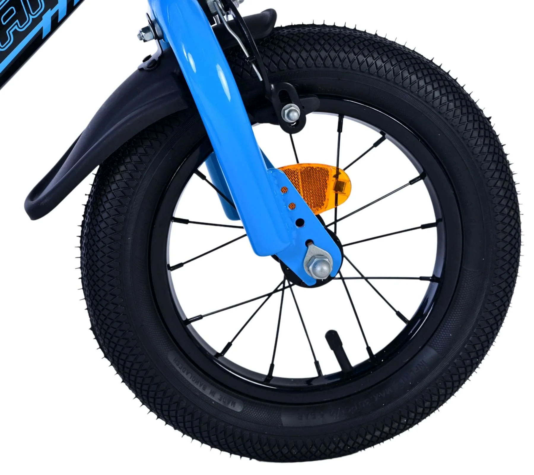 Volare Sportivo Kinderfiets - Jongens - 12 inch - Blauw Zwart - Twee Handremmen - Image 3