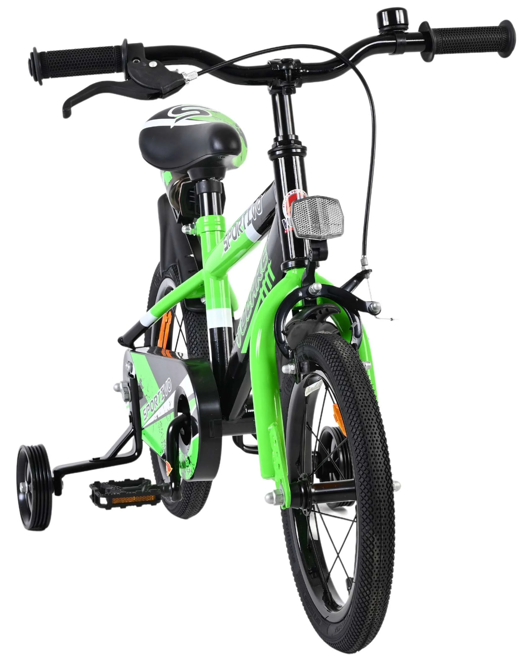 Volare Sportivo Kinderfiets - Jongens - 14 inch - Groen Zwart OUTLET - Image 5