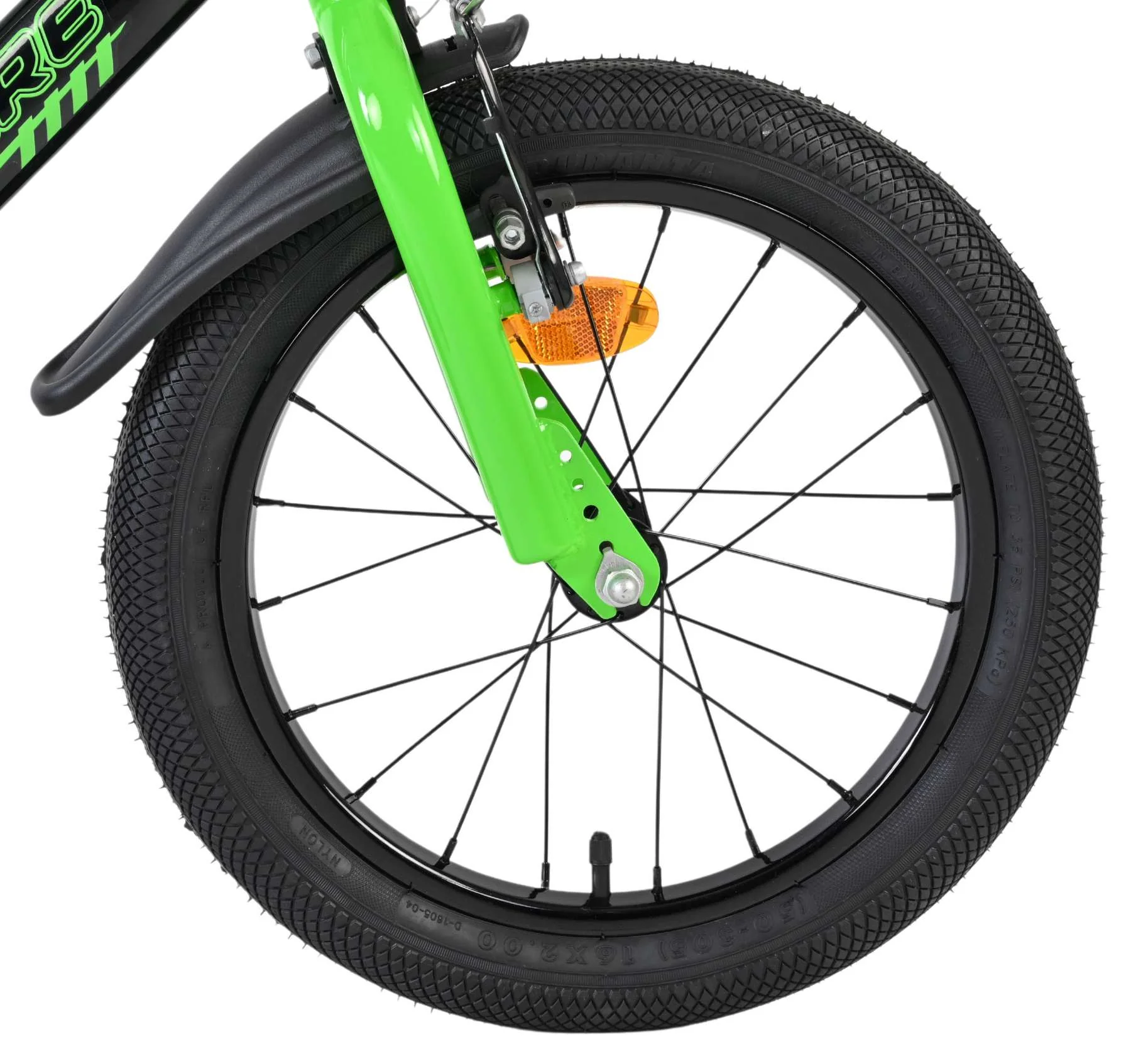Volare Sportivo Kinderfiets - Jongens - 16 inch - Groen Zwart - Twee Handremmen - Image 3