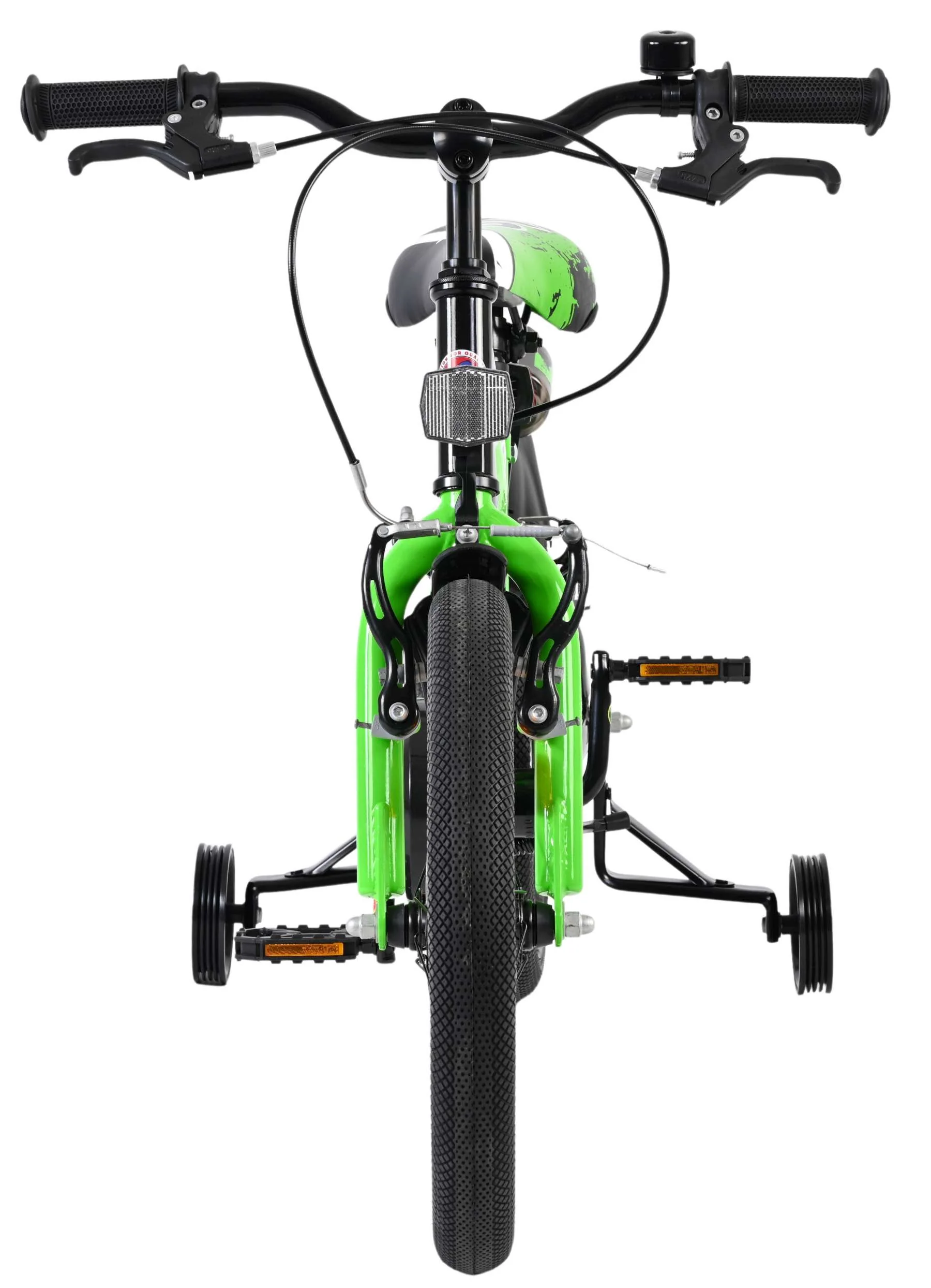 Volare Sportivo Kinderfiets - Jongens - 16 inch - Groen Zwart - Twee Handremmen - Image 6