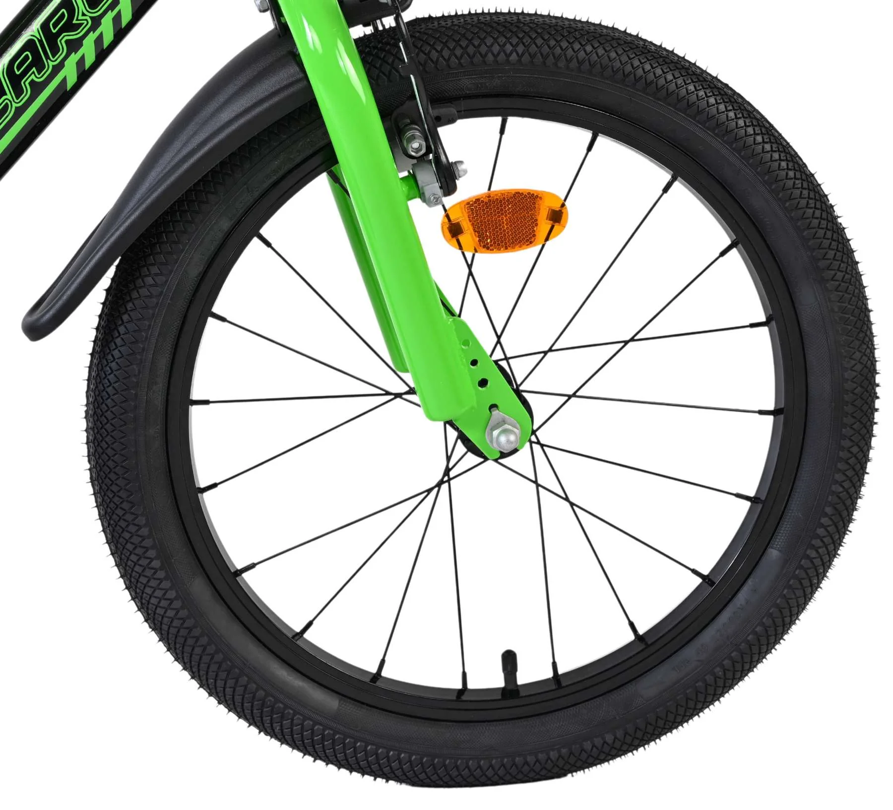 Volare Sportivo Kinderfiets - Jongens - 18 inch - Groen Zwart - Twee Handremmen - Image 3