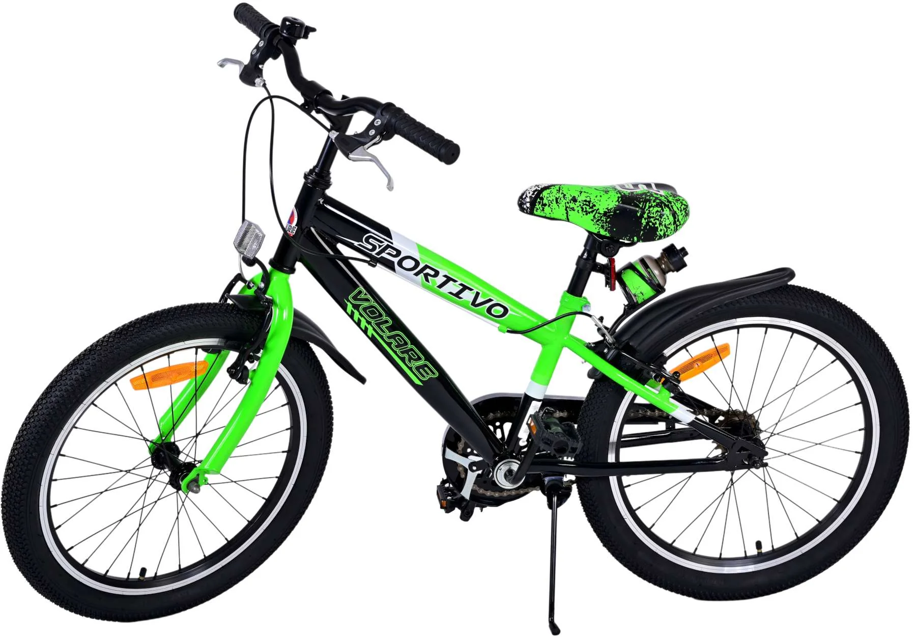 Volare Sportivo Kinderfiets - Jongens - 20 inch - Groen - Twee handremmen - Image 9