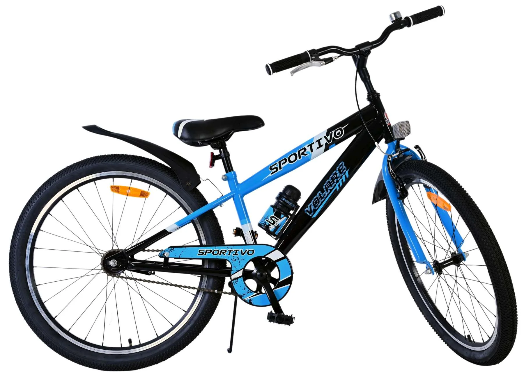 Volare Sportivo Kinderfiets - Jongens - 24 inch - Zwart Blauw - Image 10