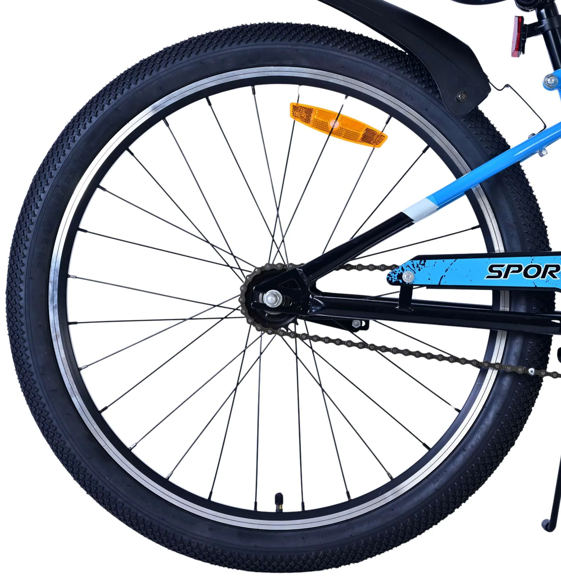 Volare Sportivo Kinderfiets - Jongens - 24 inch - Zwart Blauw - Image 2