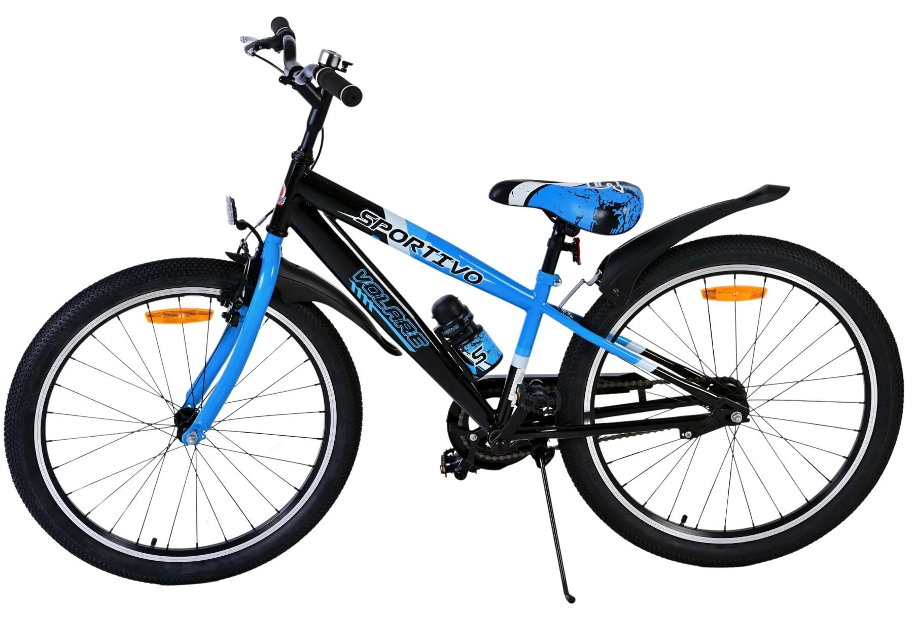 Volare Sportivo Kinderfiets - Jongens - 24 inch - Zwart Blauw - Image 7