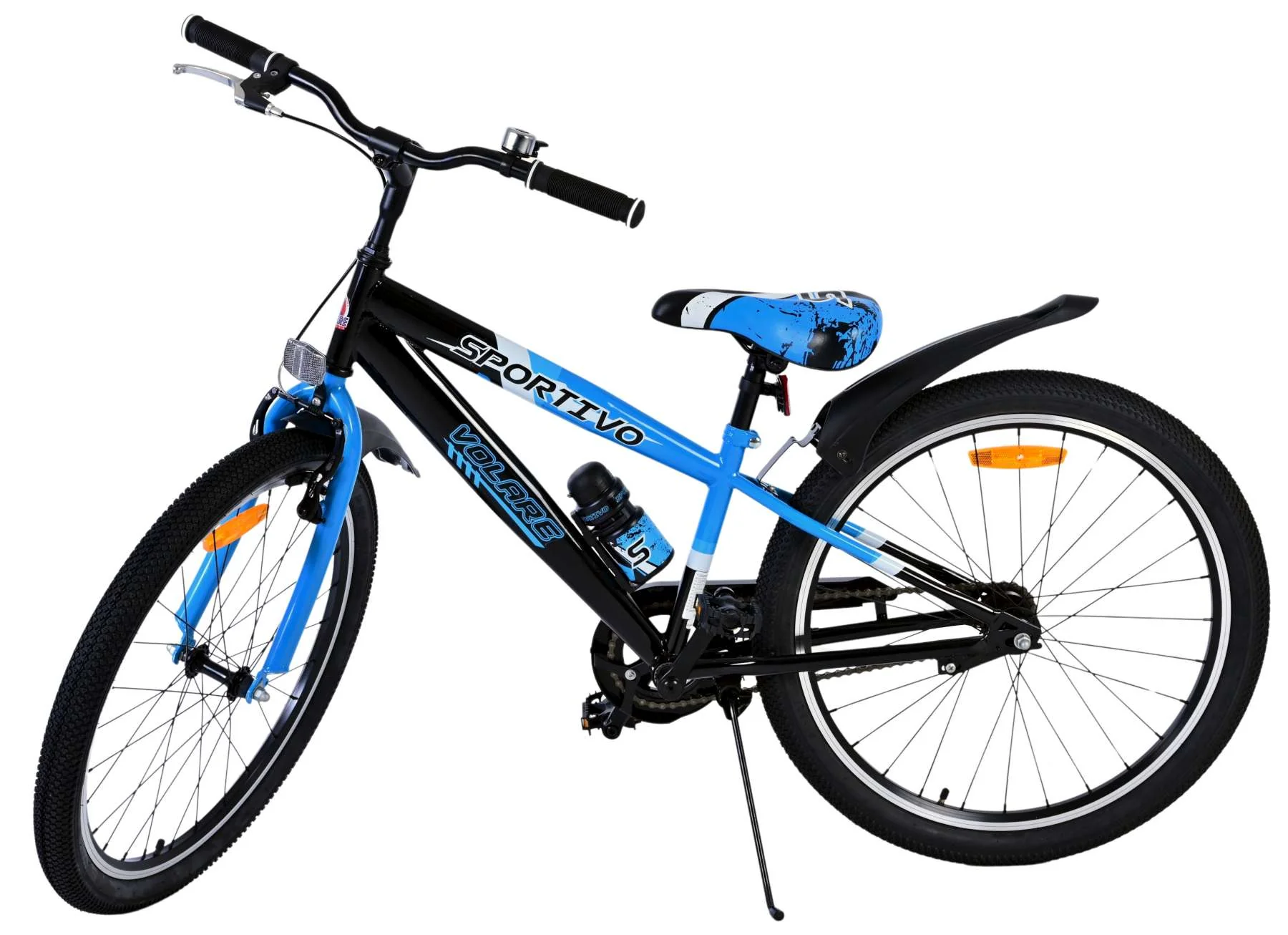 Volare Sportivo Kinderfiets - Jongens - 24 inch - Zwart Blauw - Image 8