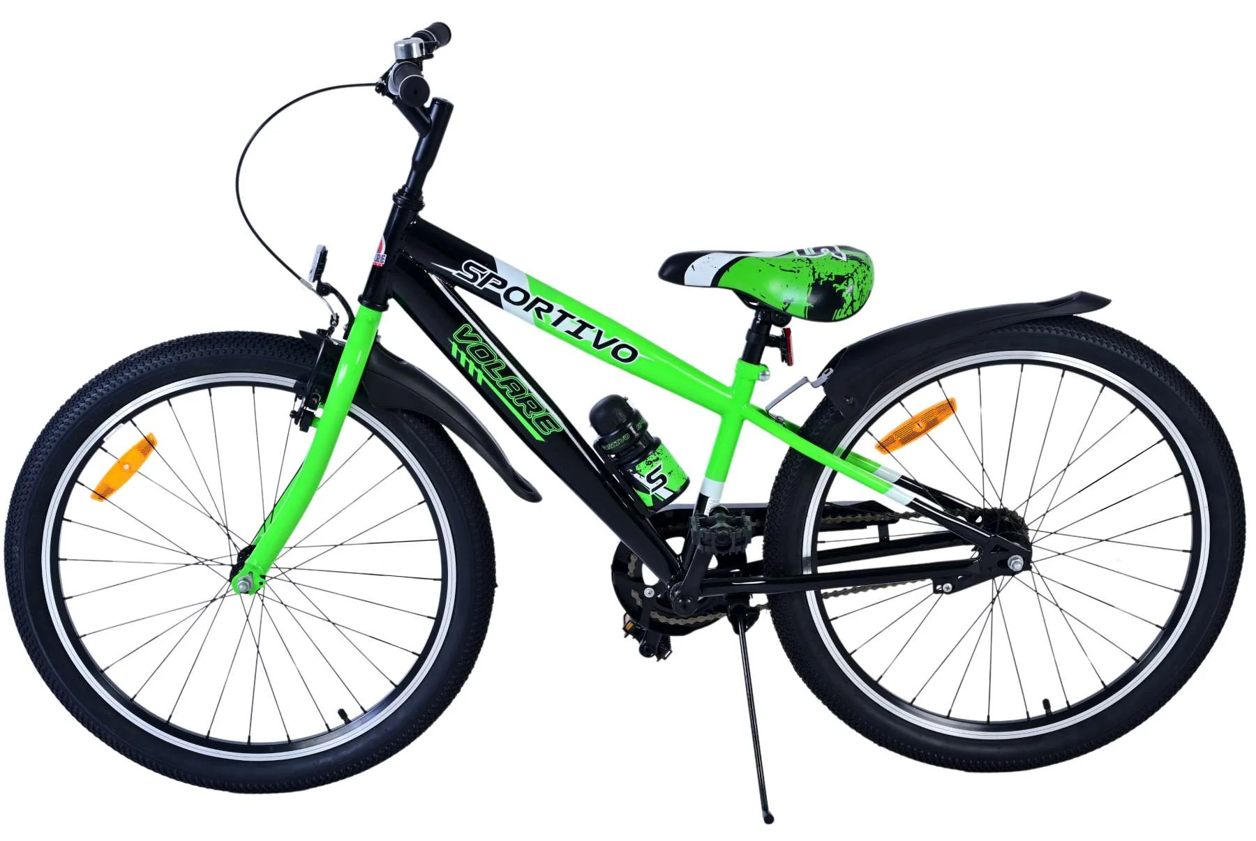 Volare Sportivo Kinderfiets - Jongens - 24 inch - Zwart Groen OUTLET - Image 13
