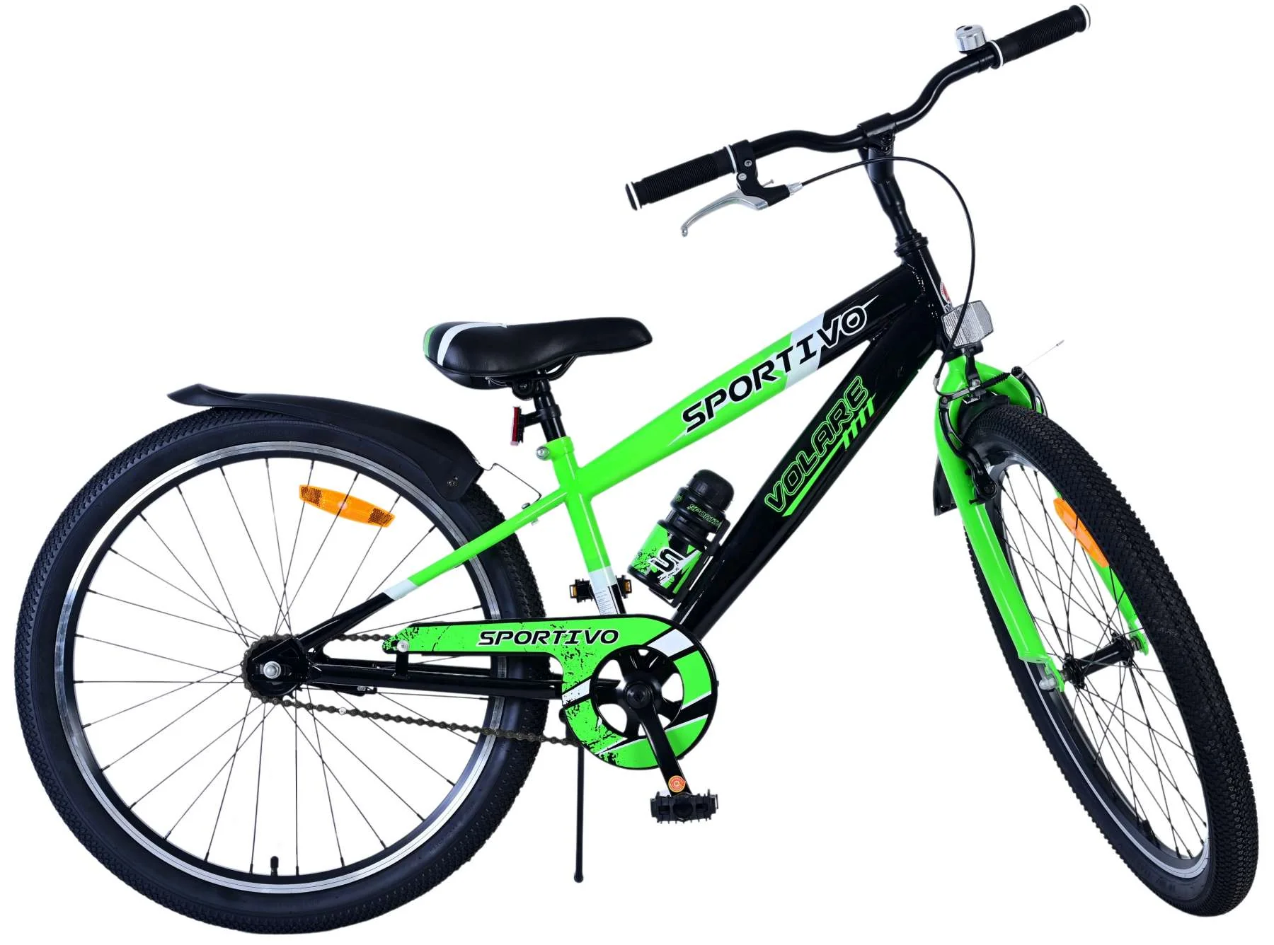 Volare Sportivo Kinderfiets - Jongens - 24 inch - Zwart Groen OUTLET - Image 4