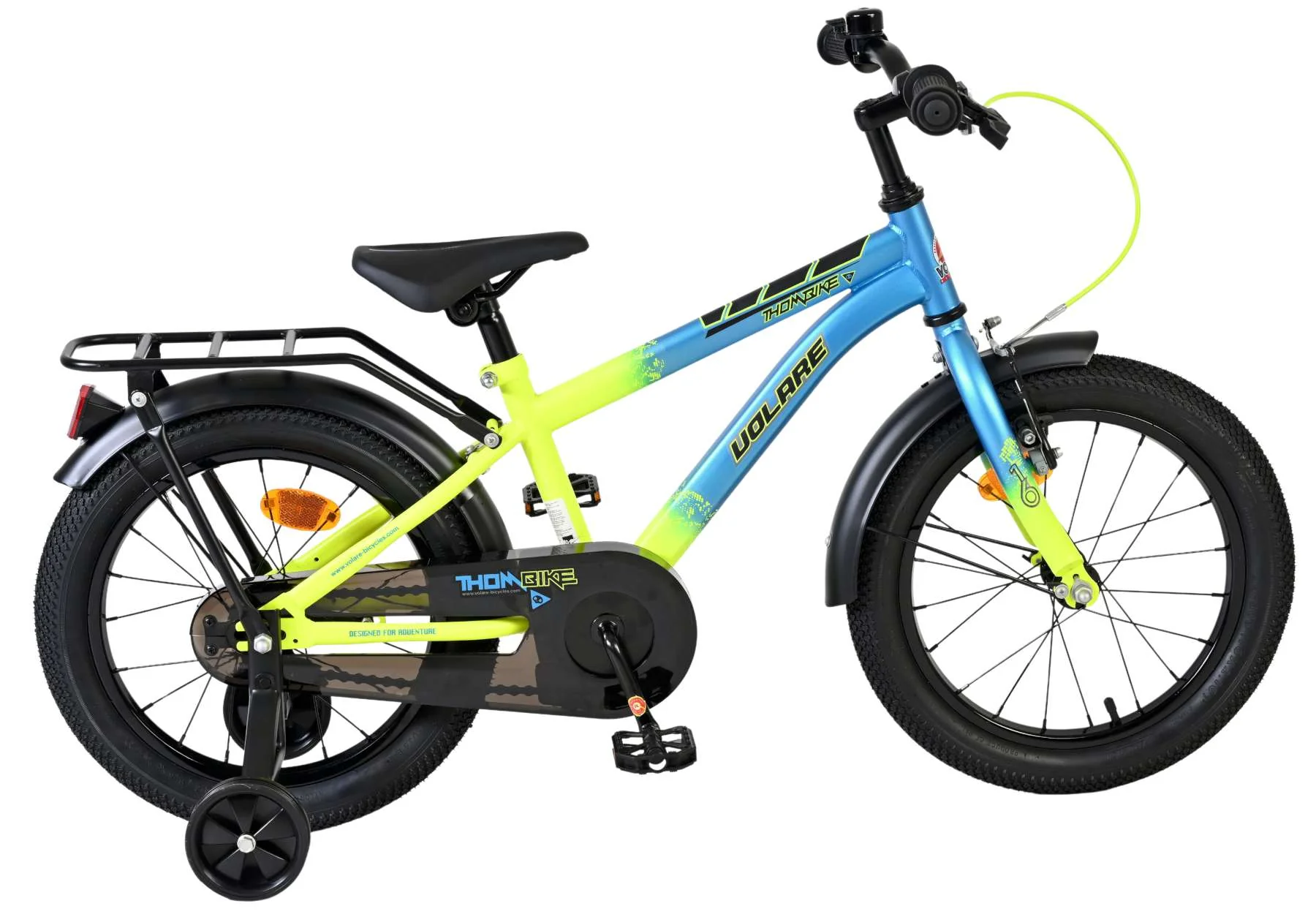 Volare Thombike Kinderfiets - Jongens - 16 inch - Blauw Geel
