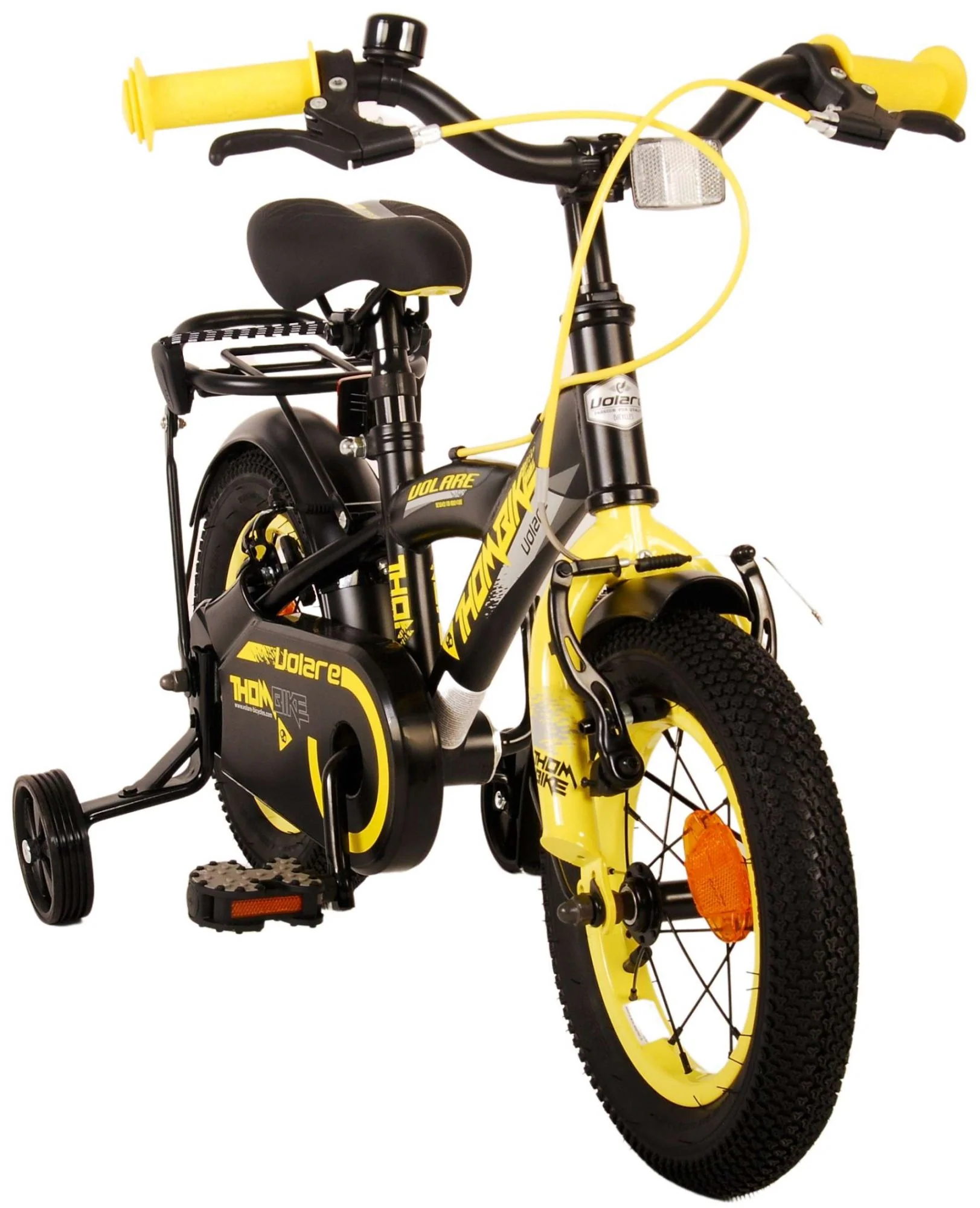 Volare Thombike Kinderfiets - Jongens - 12 inch - Zwart Geel OUTLET - Image 10