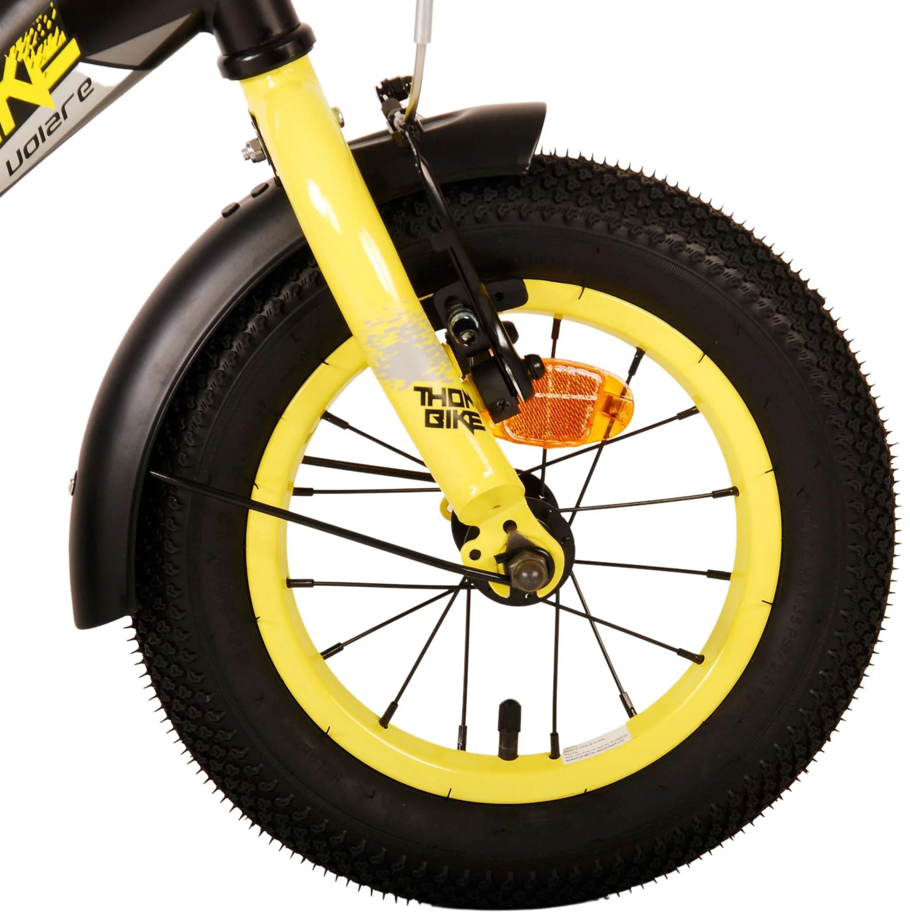 Volare Thombike Kinderfiets - Jongens - 12 inch - Zwart Geel OUTLET - Image 15