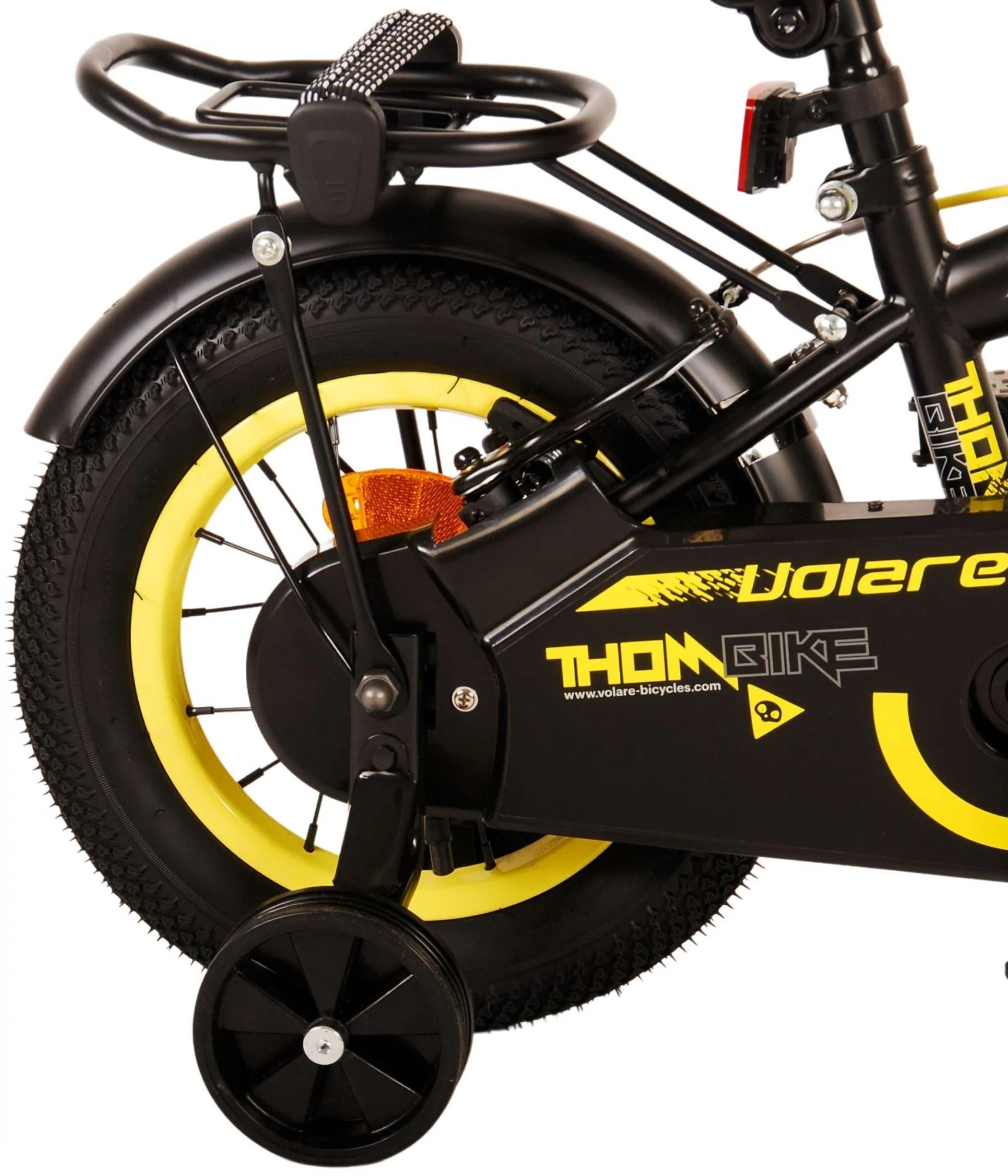 Volare Thombike Kinderfiets - Jongens - 12 inch - Zwart Geel OUTLET - Image 16