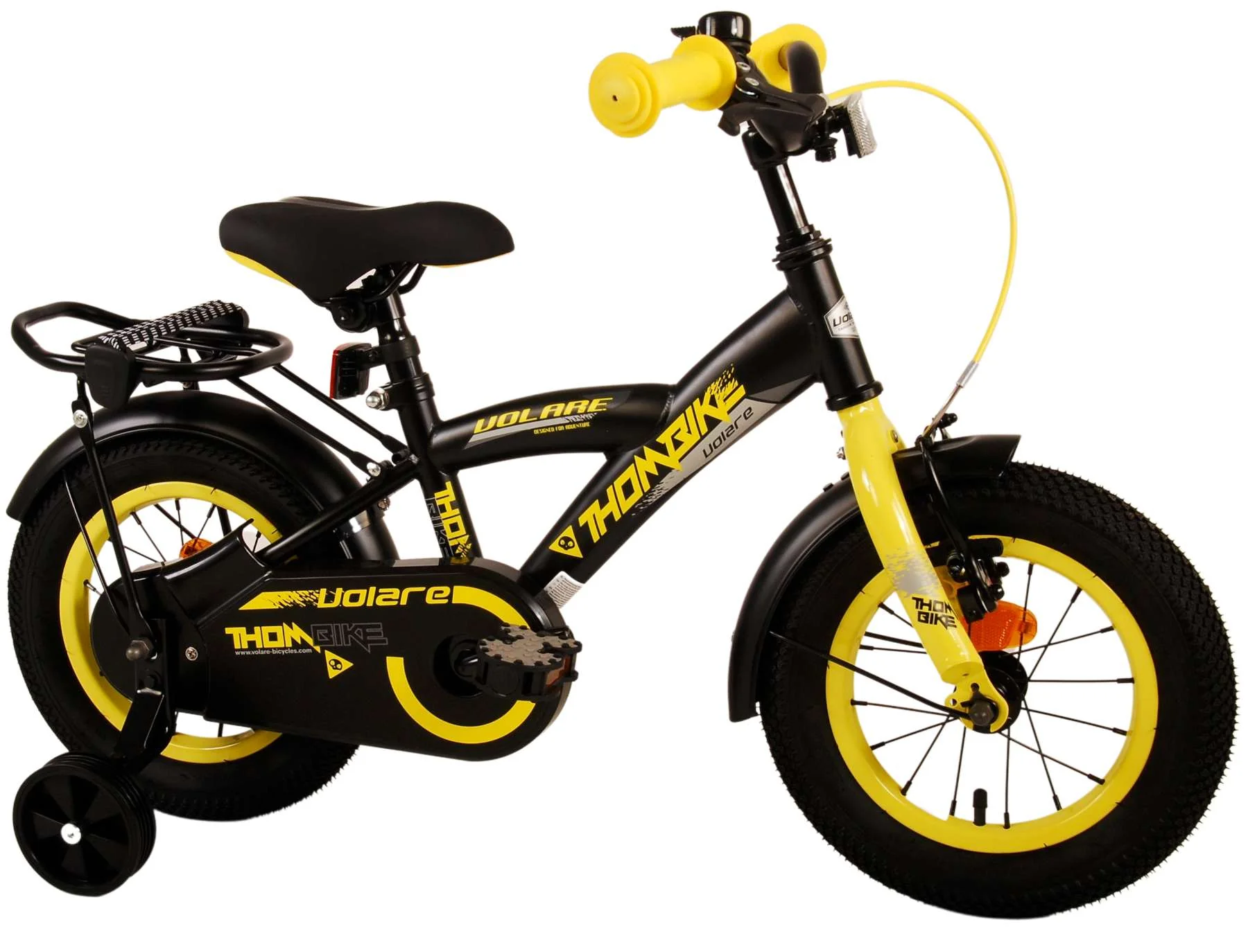 Volare Thombike Kinderfiets - Jongens - 12 inch - Zwart Geel OUTLET - Image 18