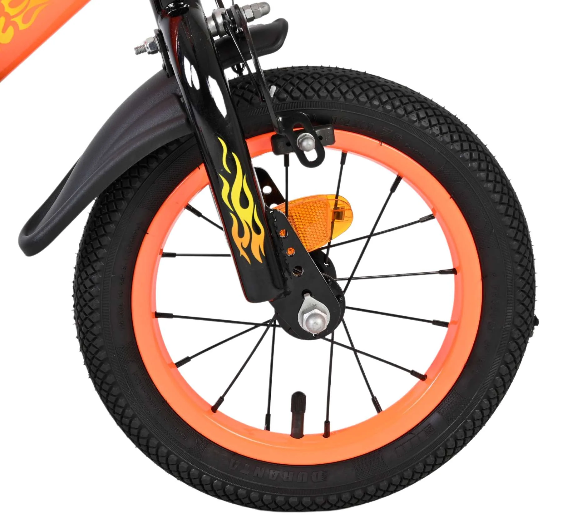 Volare Strike Kinderfiets - Jongens - 12 inch - Zwart Oranje - Image 3