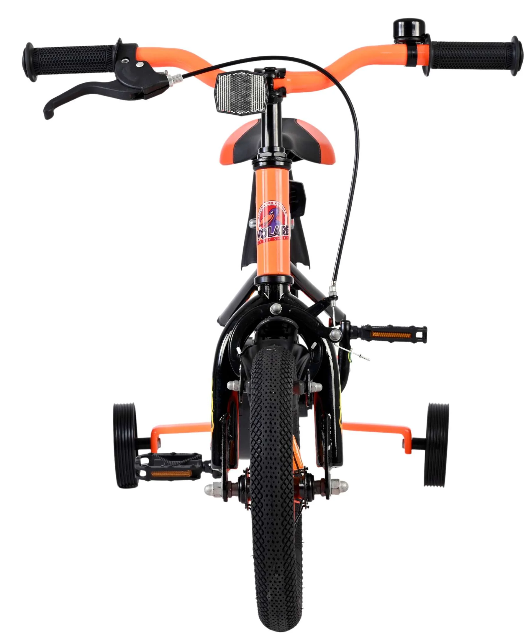 Volare Strike Kinderfiets - Jongens - 12 inch - Zwart Oranje - Image 6
