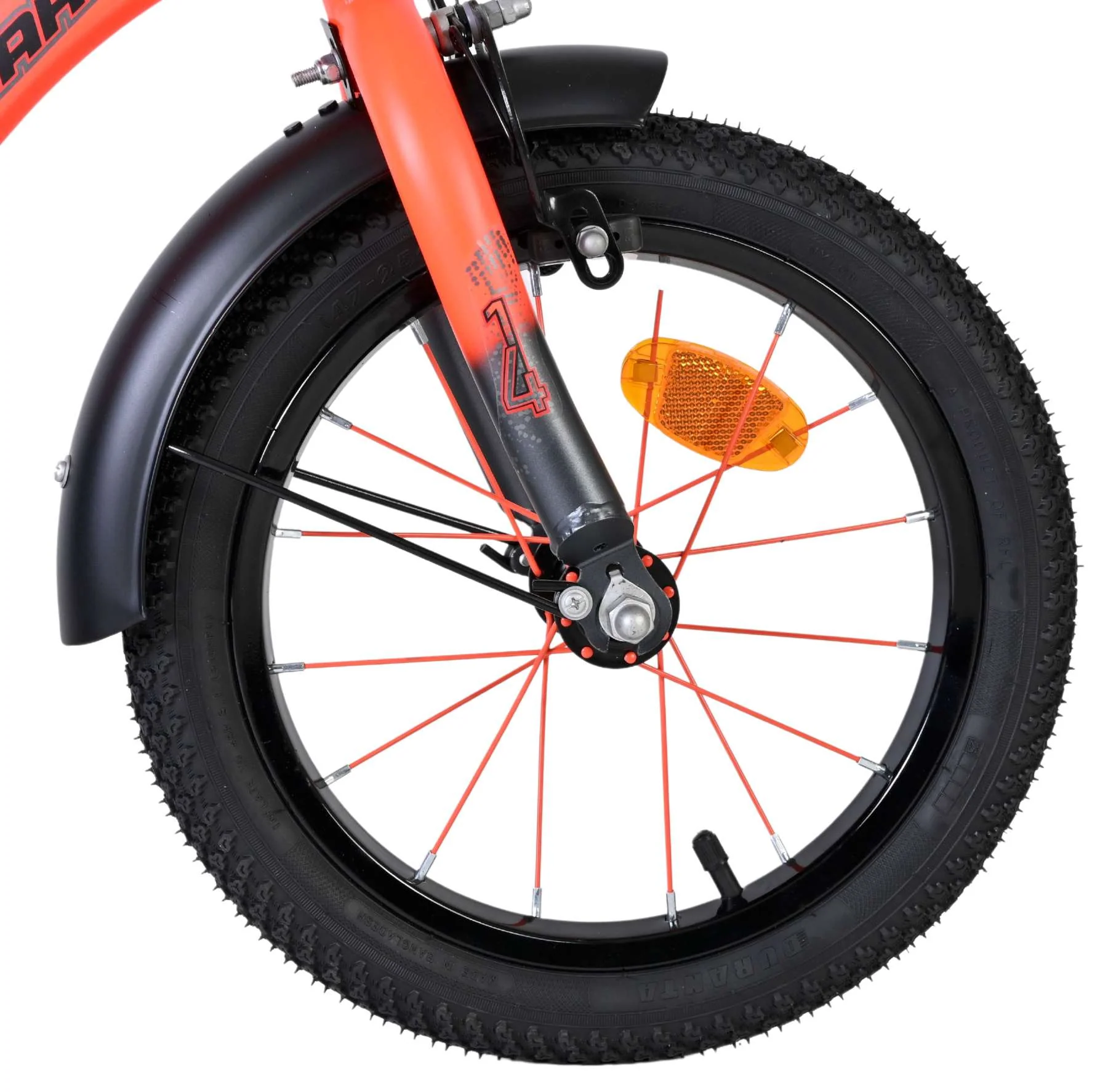 Volare Thombike Kinderfiets - Jongens - 14 inch - Oranje/Grijs - Image 3