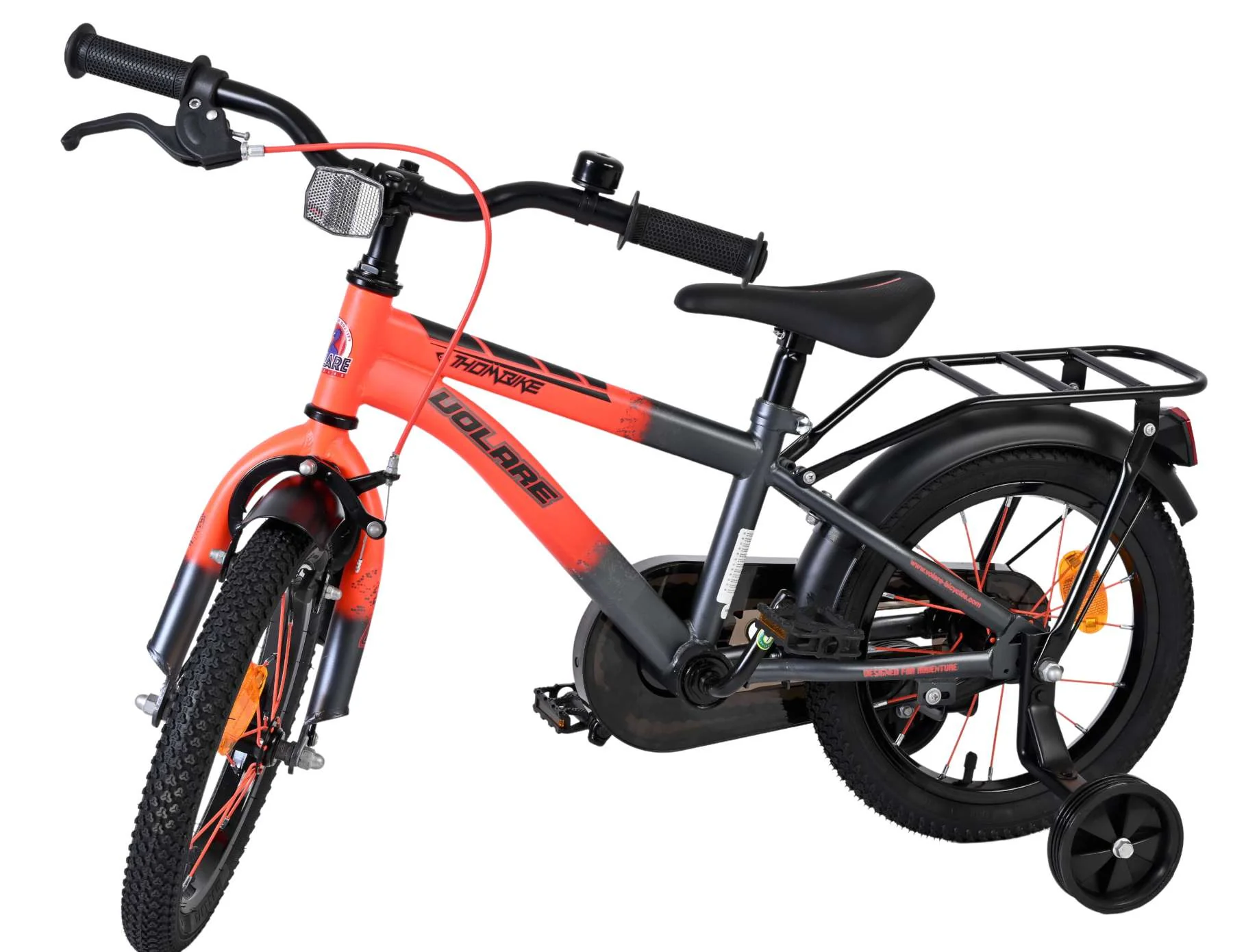 Volare Thombike Kinderfiets - Jongens - 14 inch - Oranje/Grijs - Image 8