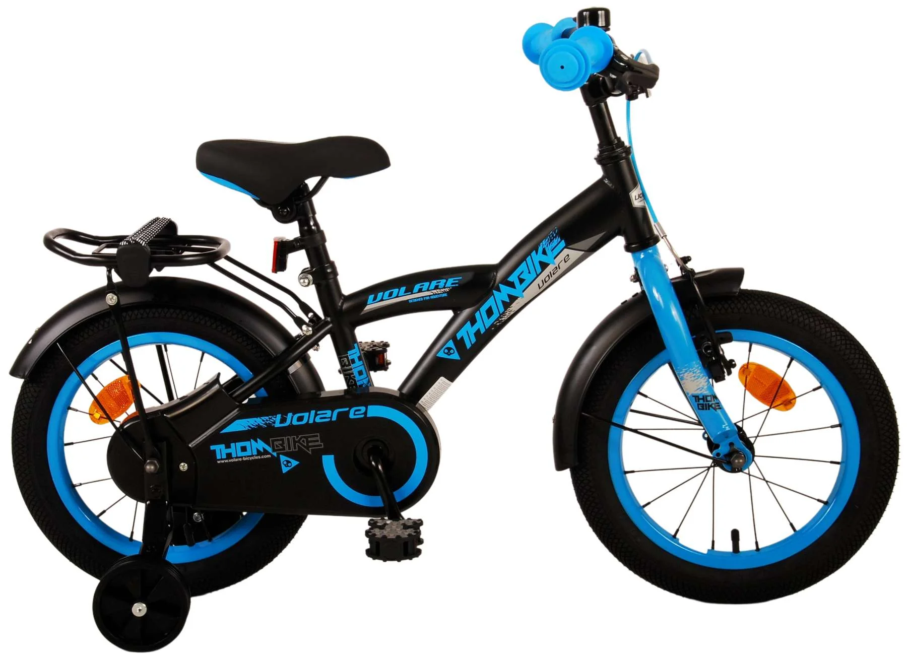 Volare Thombike Kinderfiets - Jongens - 14 inch - Zwart Blauw OUTLET