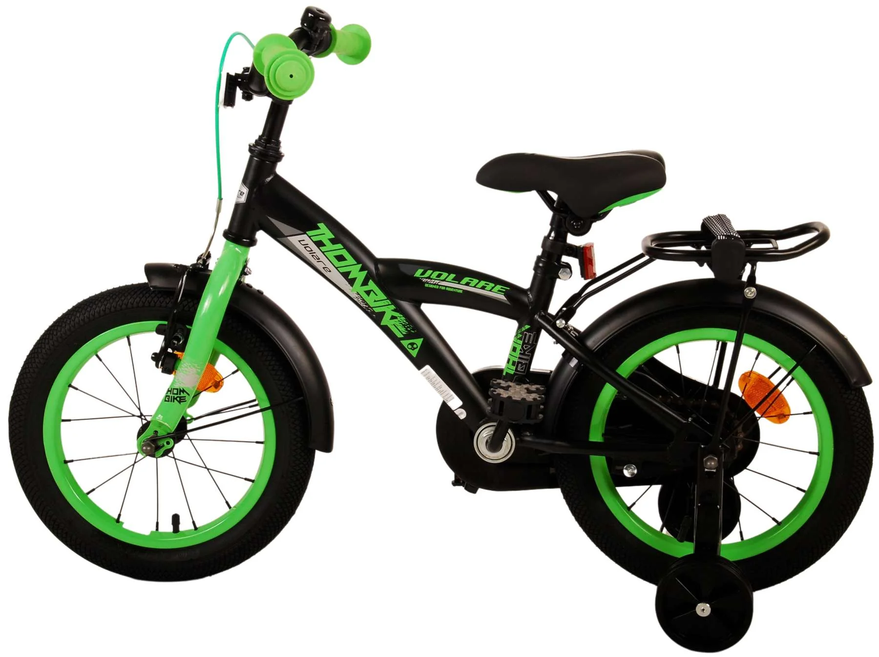 Volare Thombike Kinderfiets - Jongens - 14 inch - Zwart Groen - Image 13