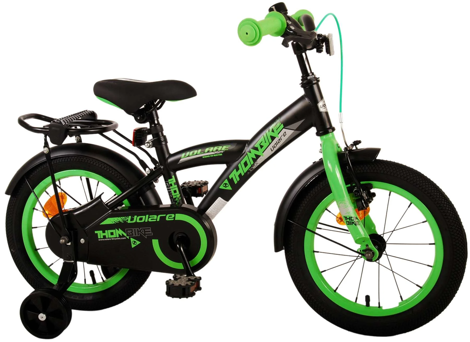 Volare Thombike Kinderfiets - Jongens - 14 inch - Zwart Groen - Image 2