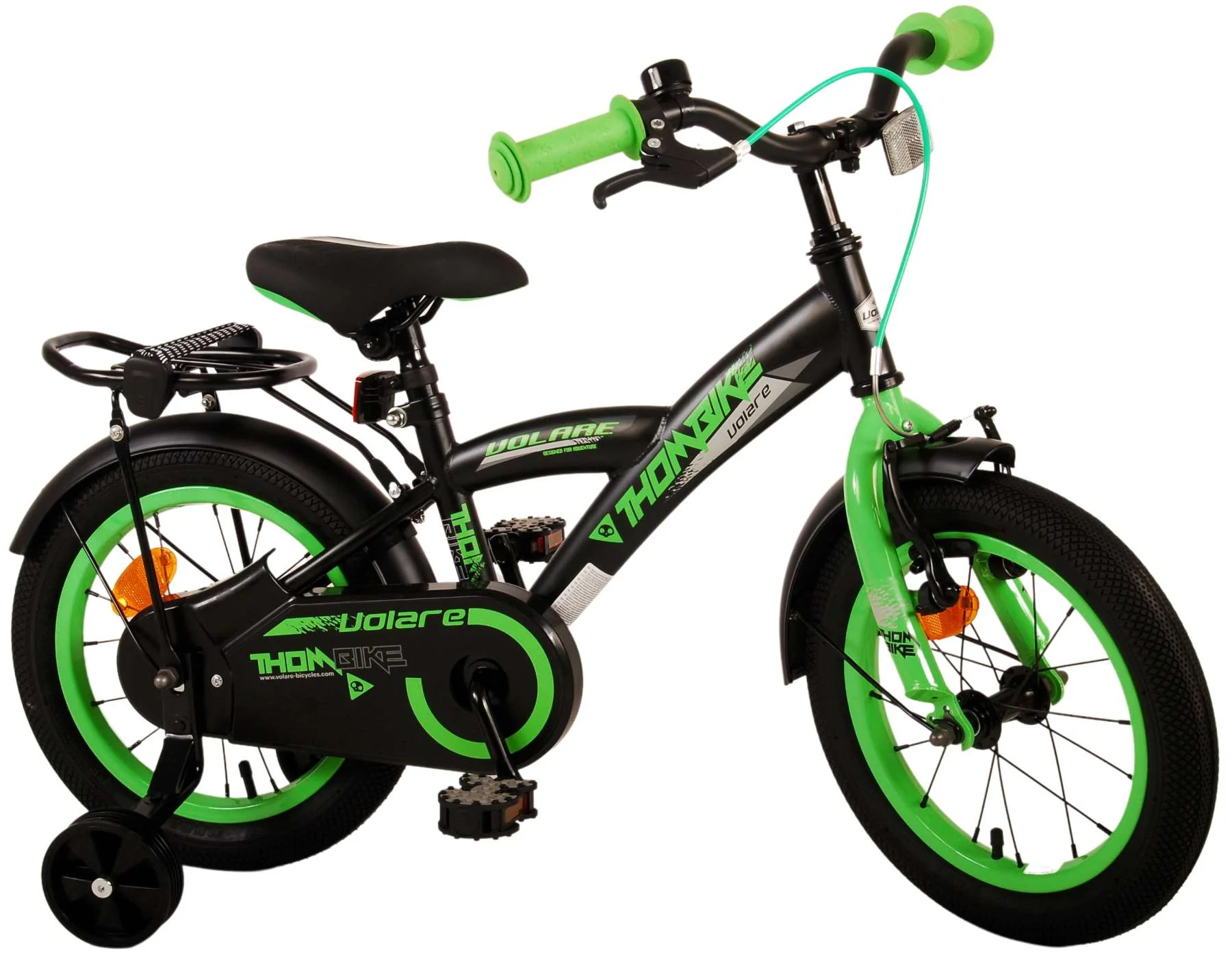 Volare Thombike Kinderfiets - Jongens - 14 inch - Zwart Groen - Image 3