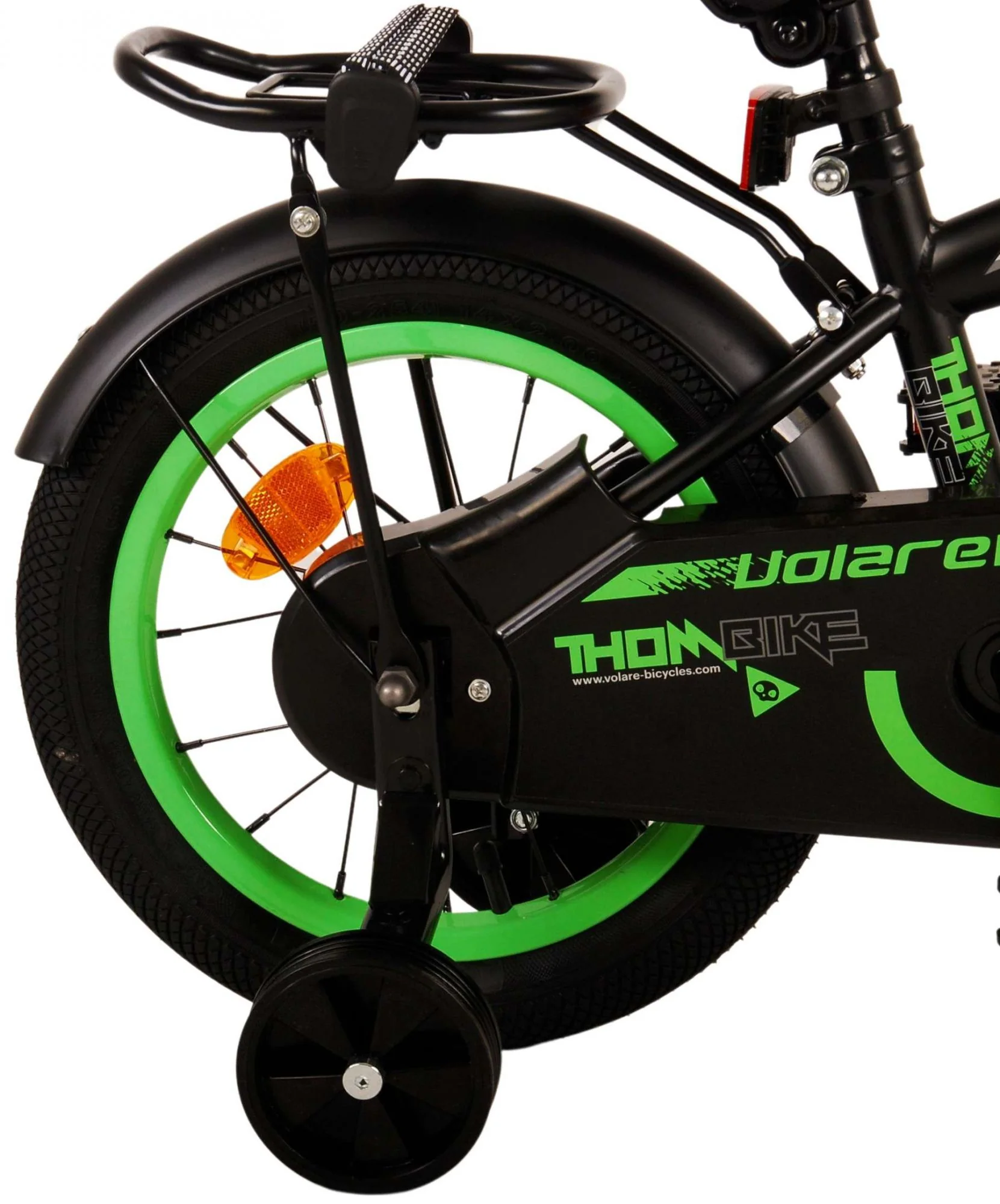 Volare Thombike Kinderfiets - Jongens - 14 inch - Zwart Groen - Image 4