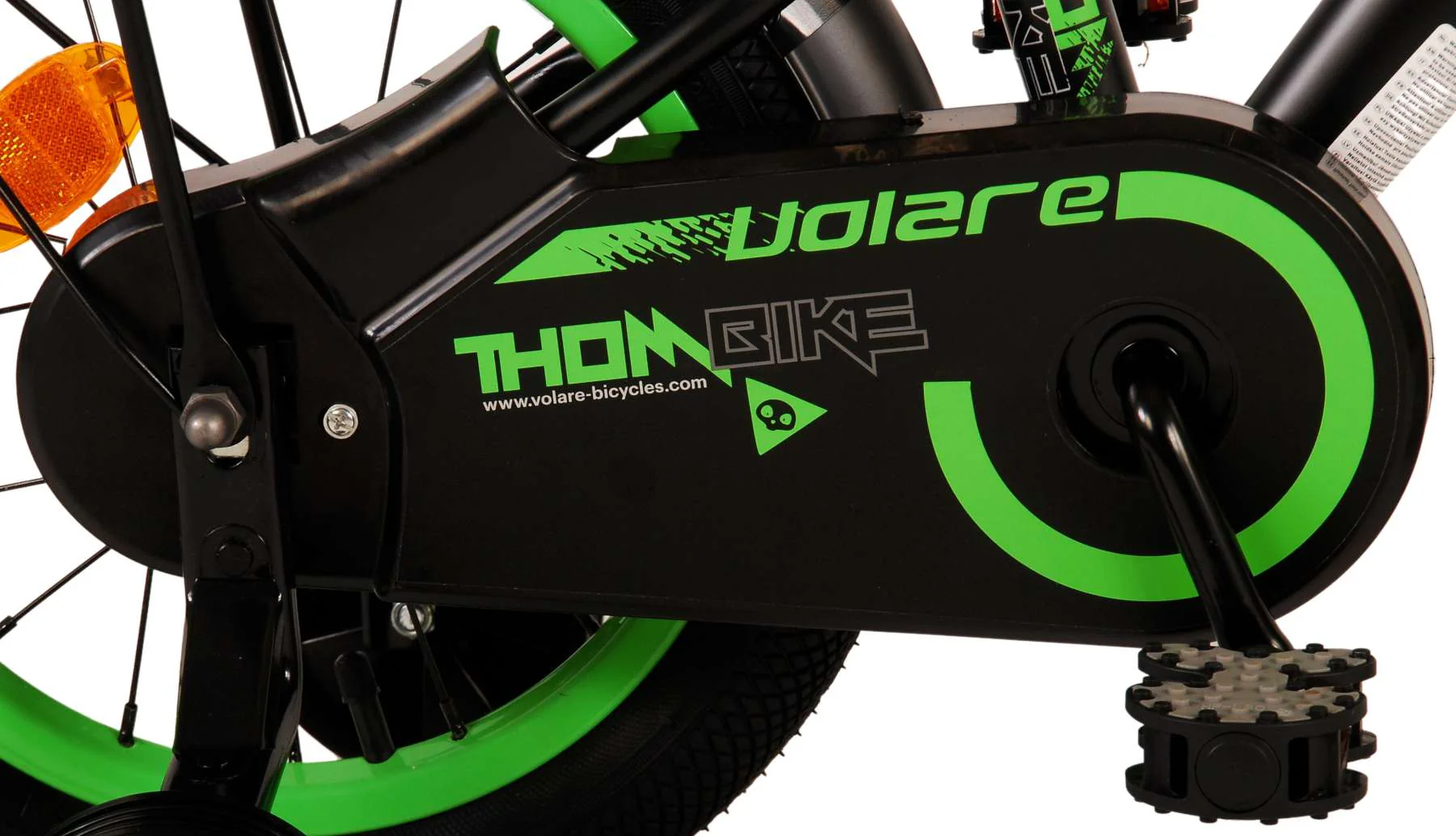 Volare Thombike Kinderfiets - Jongens - 14 inch - Zwart Groen - Image 6