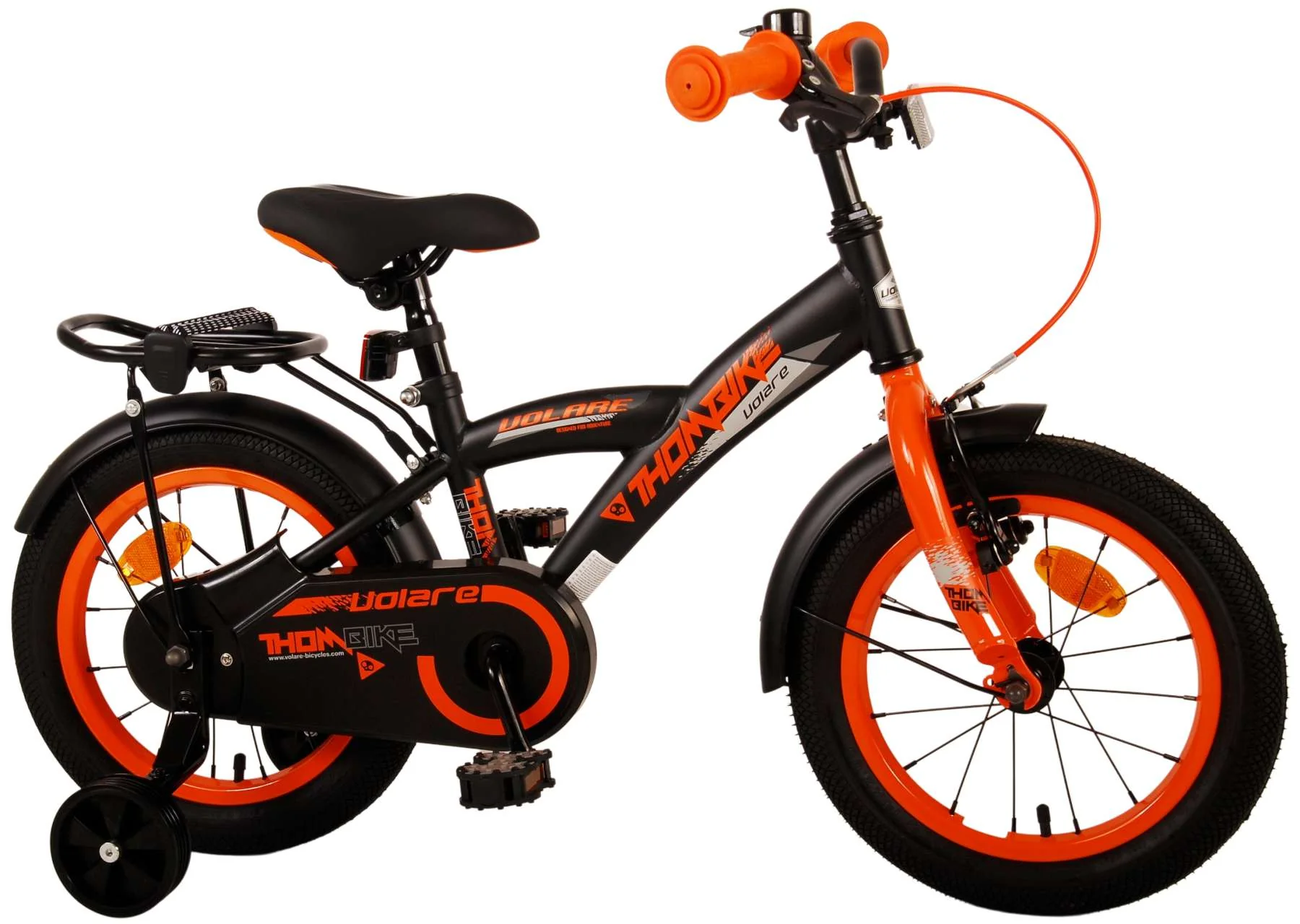 Volare Thombike Kinderfiets - Jongens - 14 inch - Zwart Oranje - Image 14