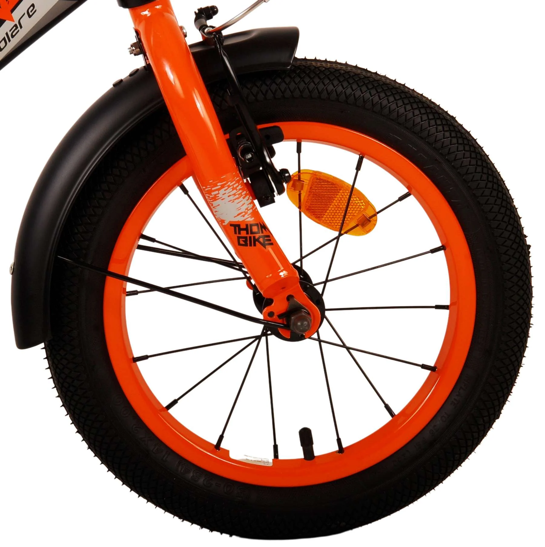 Volare Thombike Kinderfiets - Jongens - 14 inch - Zwart Oranje - Image 3