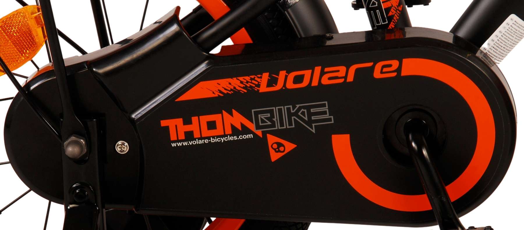 Volare Thombike Kinderfiets - Jongens - 14 inch - Zwart Oranje - Image 4