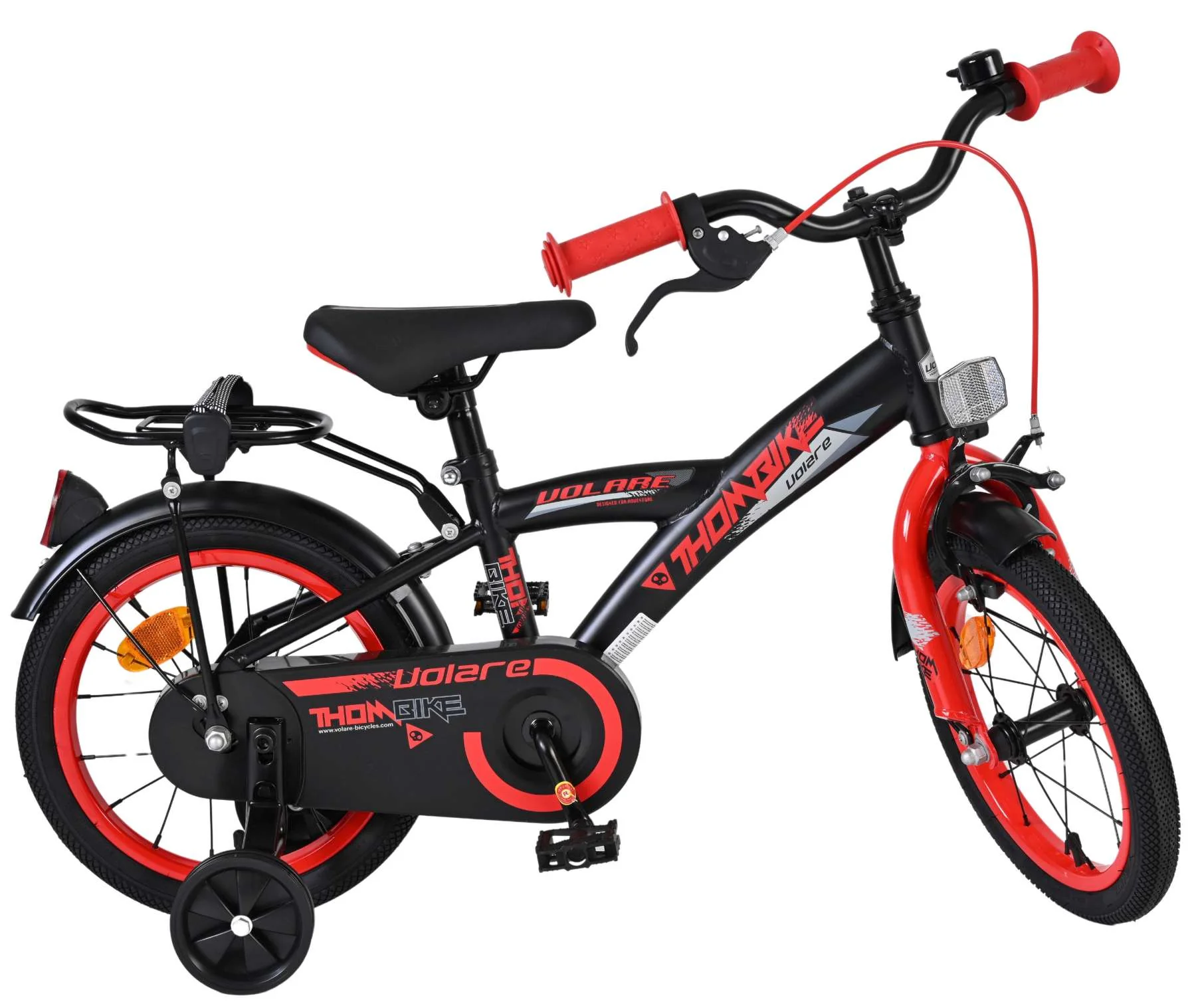 Volare Thombike Kinderfiets - Jongens - 14 inch - Zwart Rood - Image 10