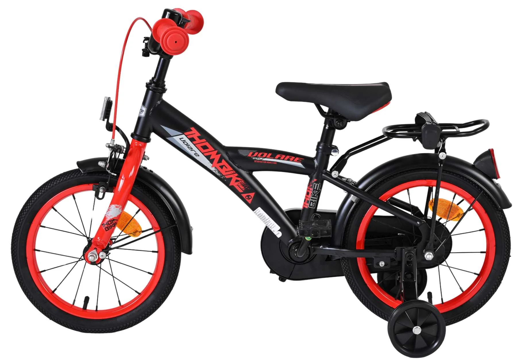 Volare Thombike Kinderfiets - Jongens - 14 inch - Zwart Rood - Image 7