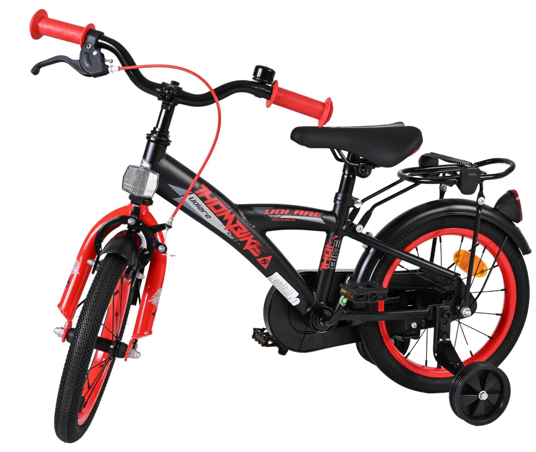 Volare Thombike Kinderfiets - Jongens - 14 inch - Zwart Rood - Image 8