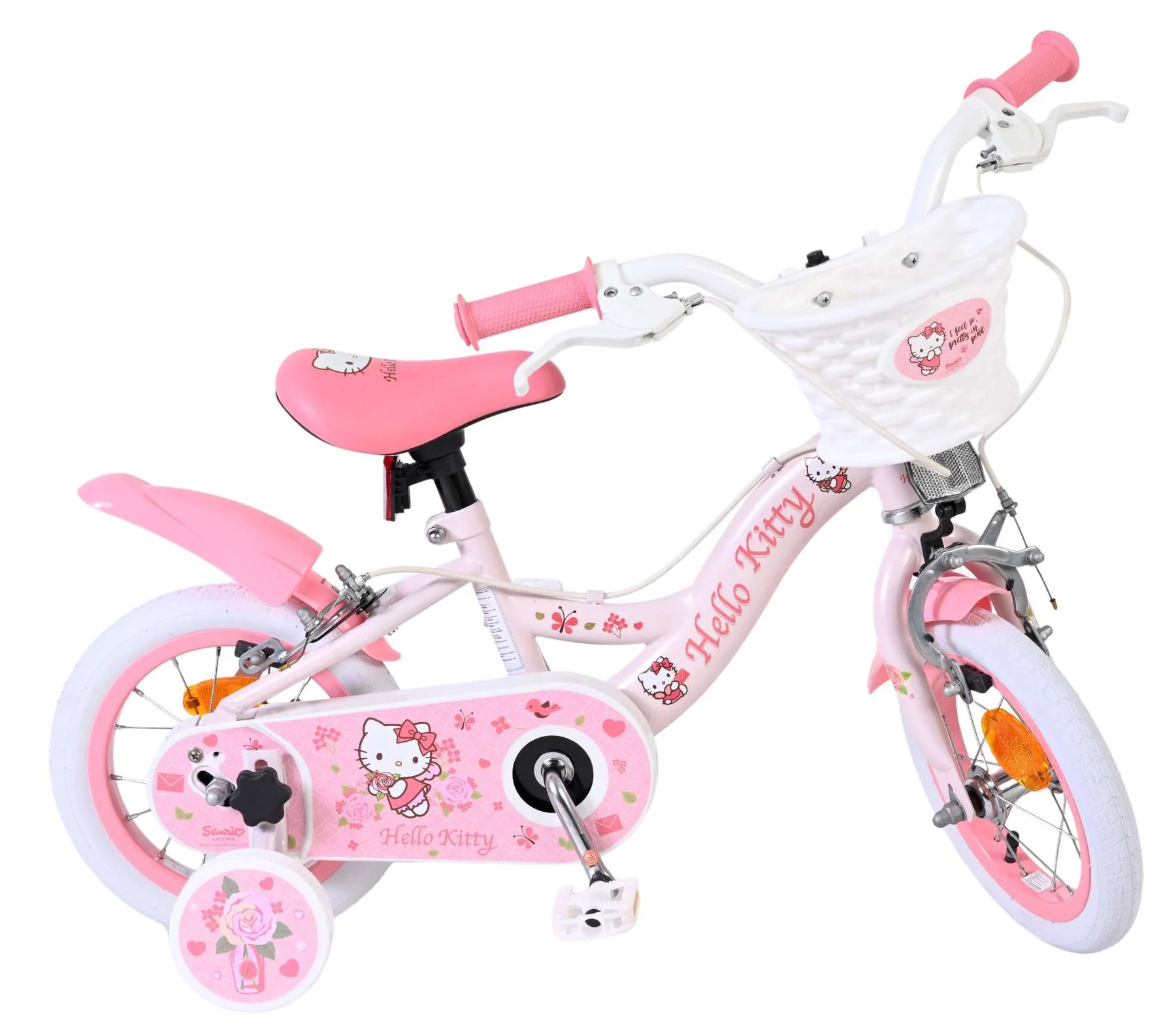 Hello Kitty Kinderfiets - Meisjes - 12 inch - Roze - Twee handremmen - Image 2