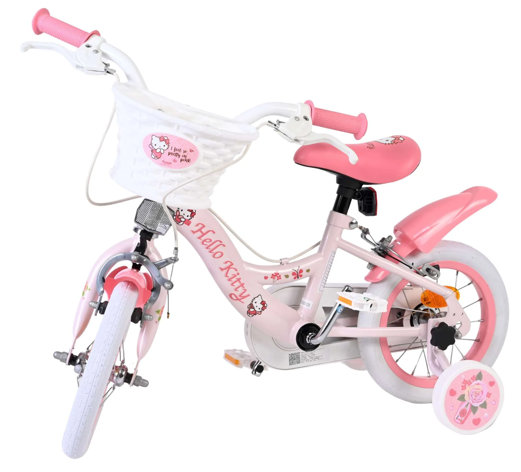 Hello Kitty Kinderfiets - Meisjes - 12 inch - Roze - Twee handremmen - Image 9