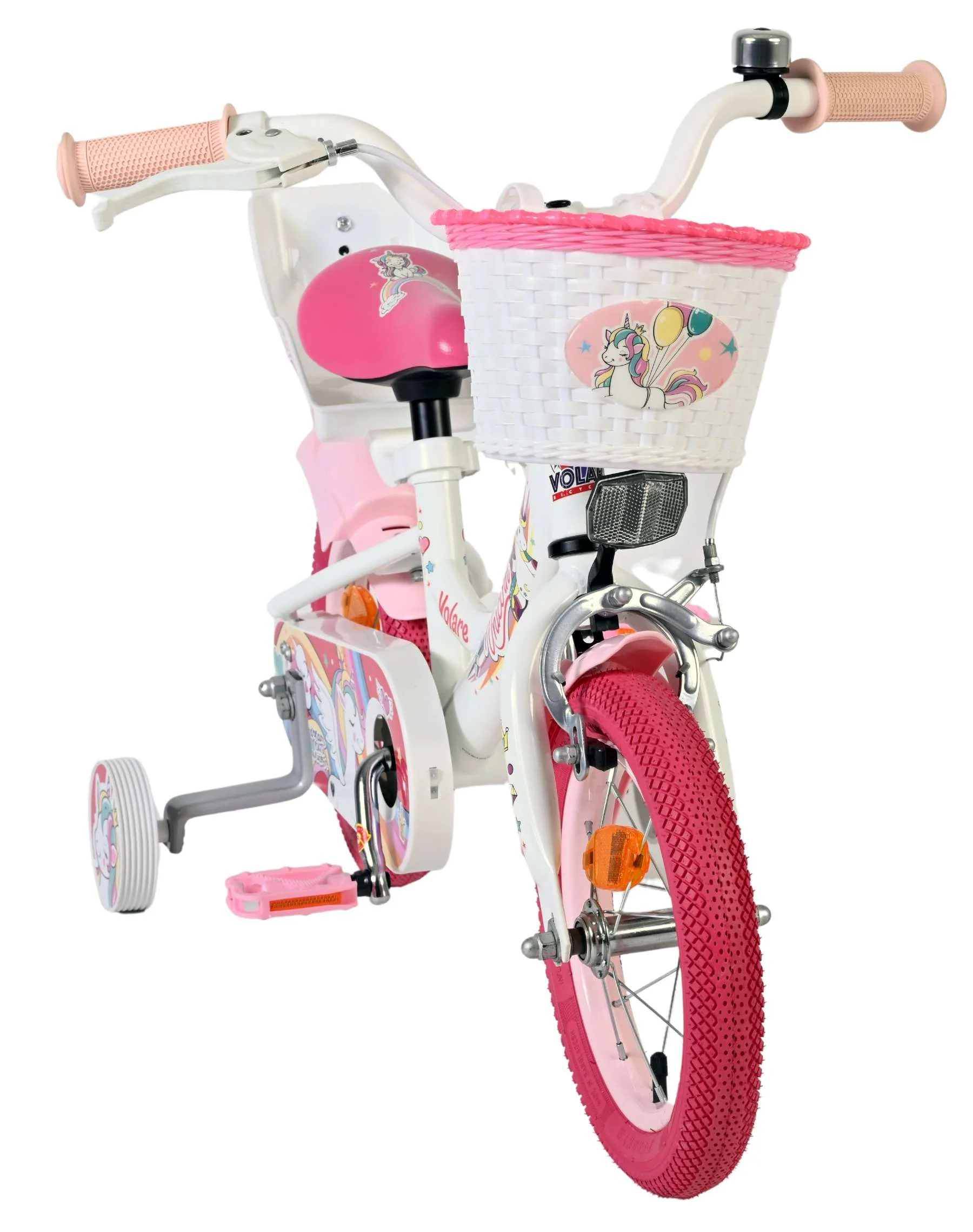 Volare Unicorn Kinderfiets - Meisjes - 12 inch - Wit OUTLET - Image 5