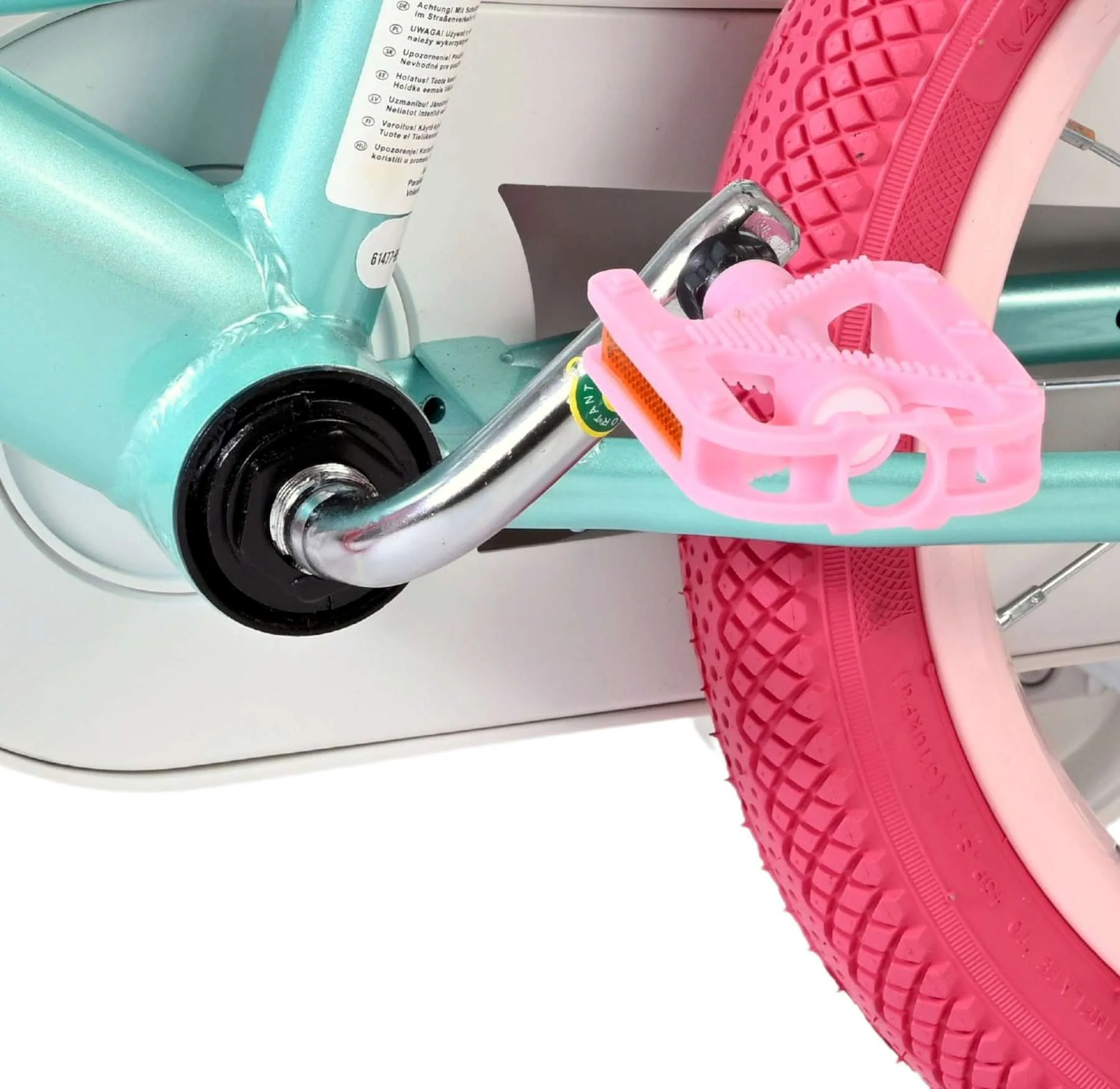 Volare Unicorn Kinderfiets - Meisjes - 14 inch - Groen - Twee Handremmen - Image 10
