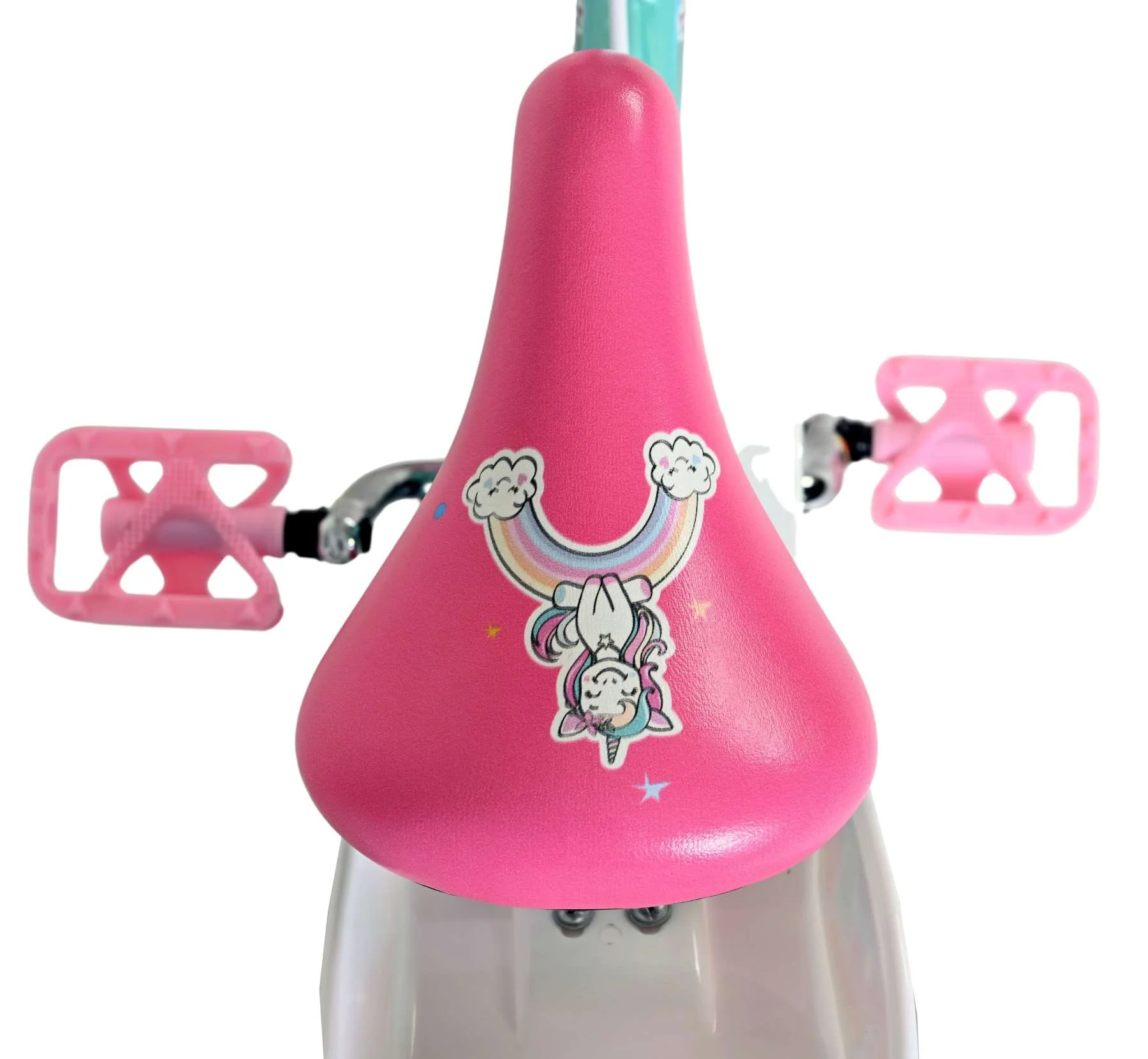 Volare Unicorn Kinderfiets - Meisjes - 14 inch - Groen - Twee Handremmen - Image 5