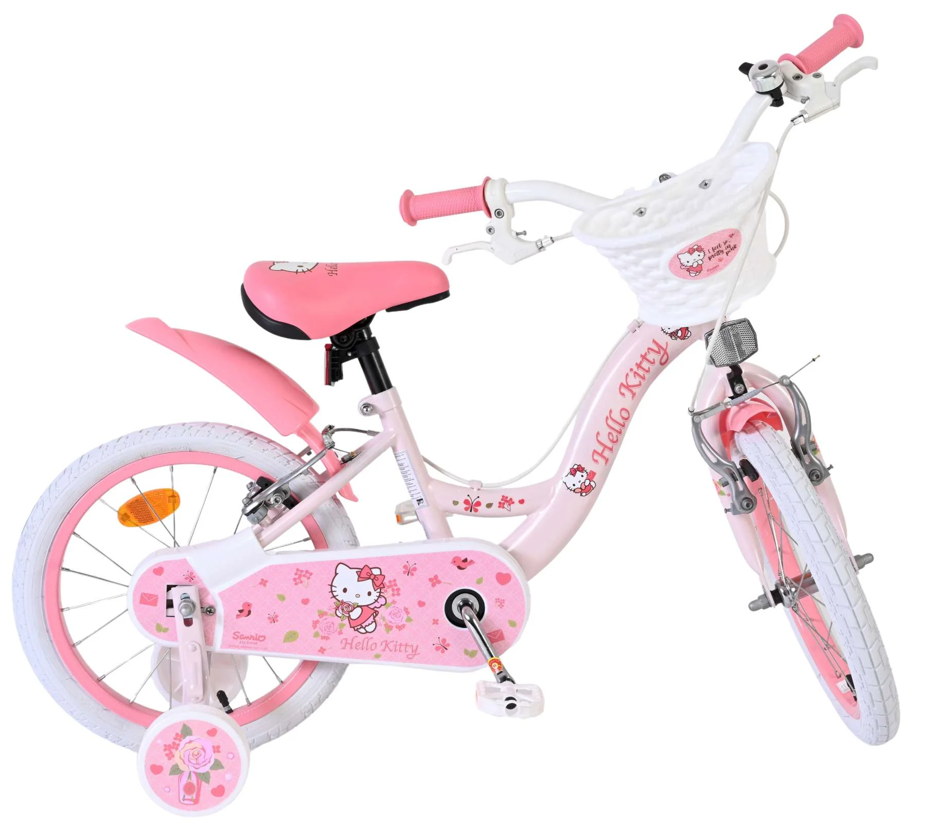 Hello Kitty Kinderfiets - Meisjes - 16 inch - Roze - Twee Handremmen - Image 10