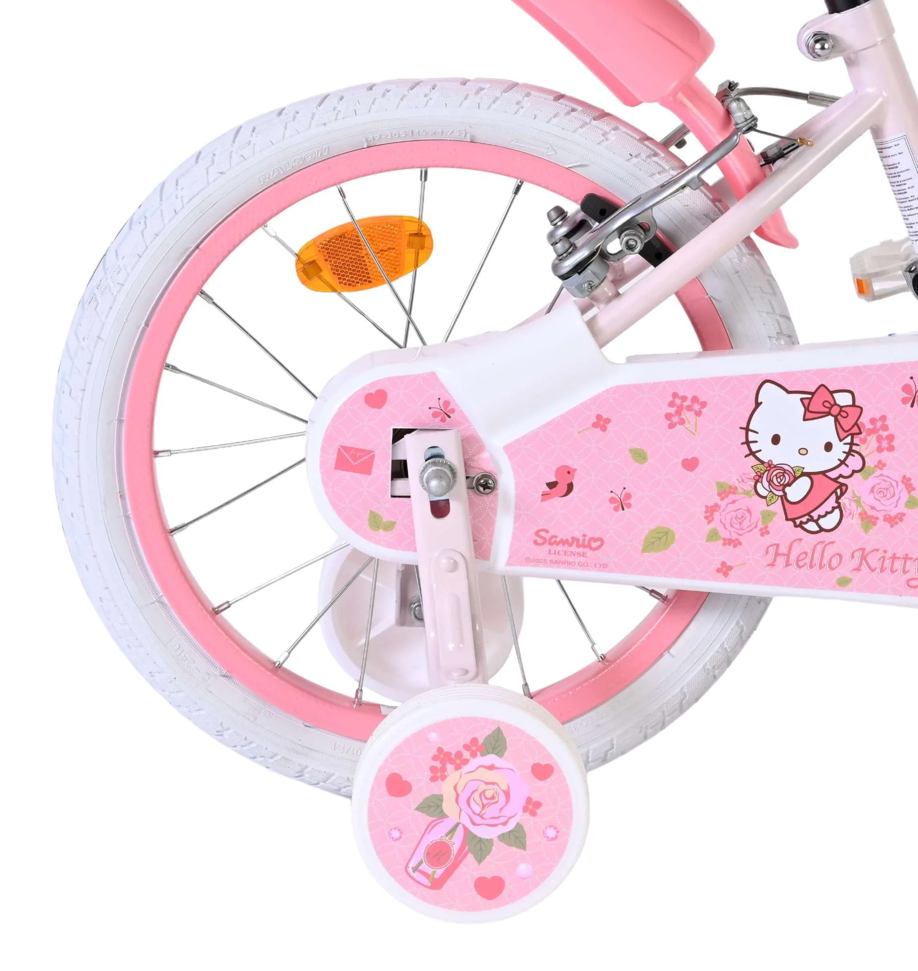 Hello Kitty Kinderfiets - Meisjes - 16 inch - Roze - Twee Handremmen - Image 2