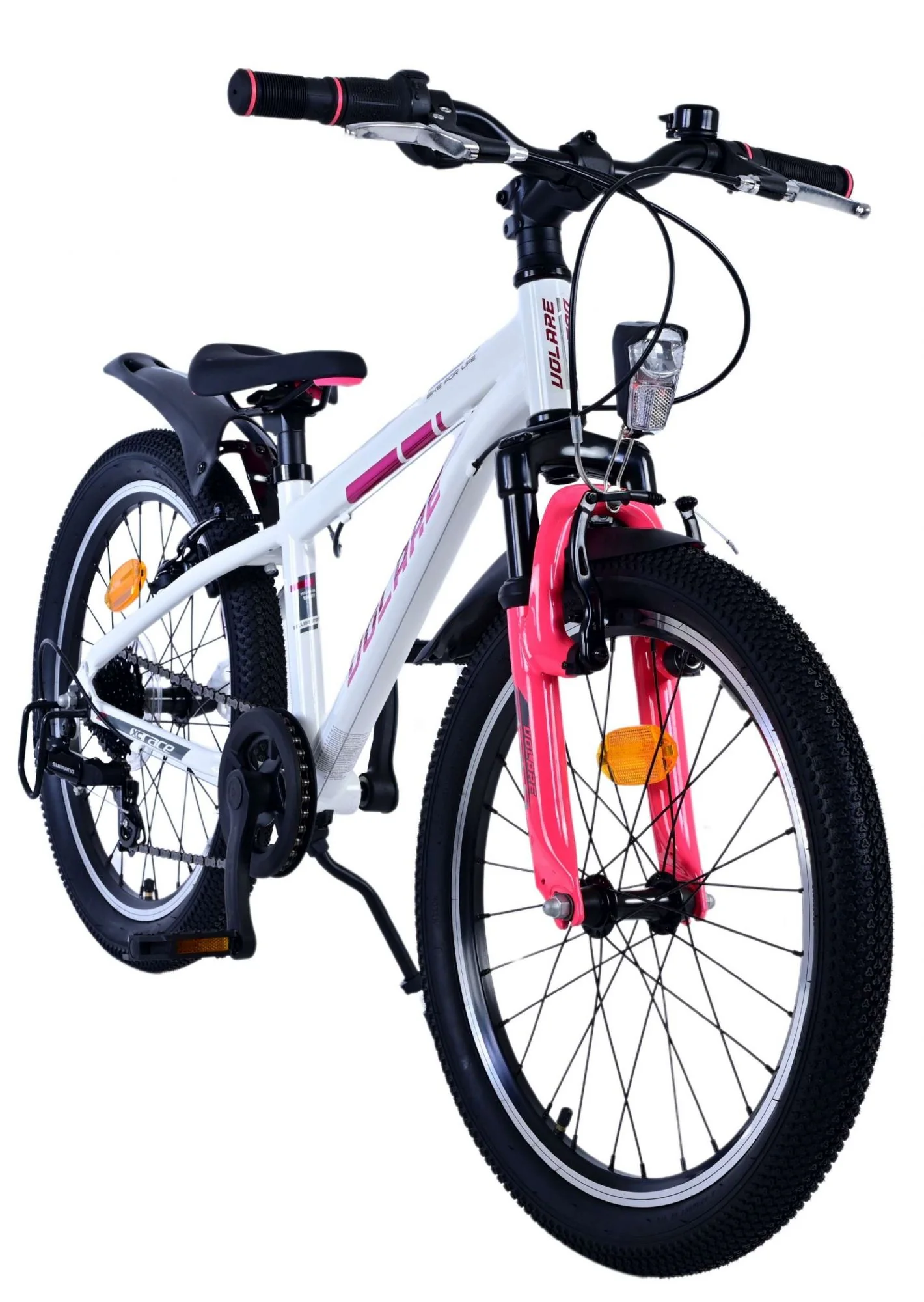 Volare XC Race Kinderfiets - 20 inch - 7 speed - Wit Roze - Image 6